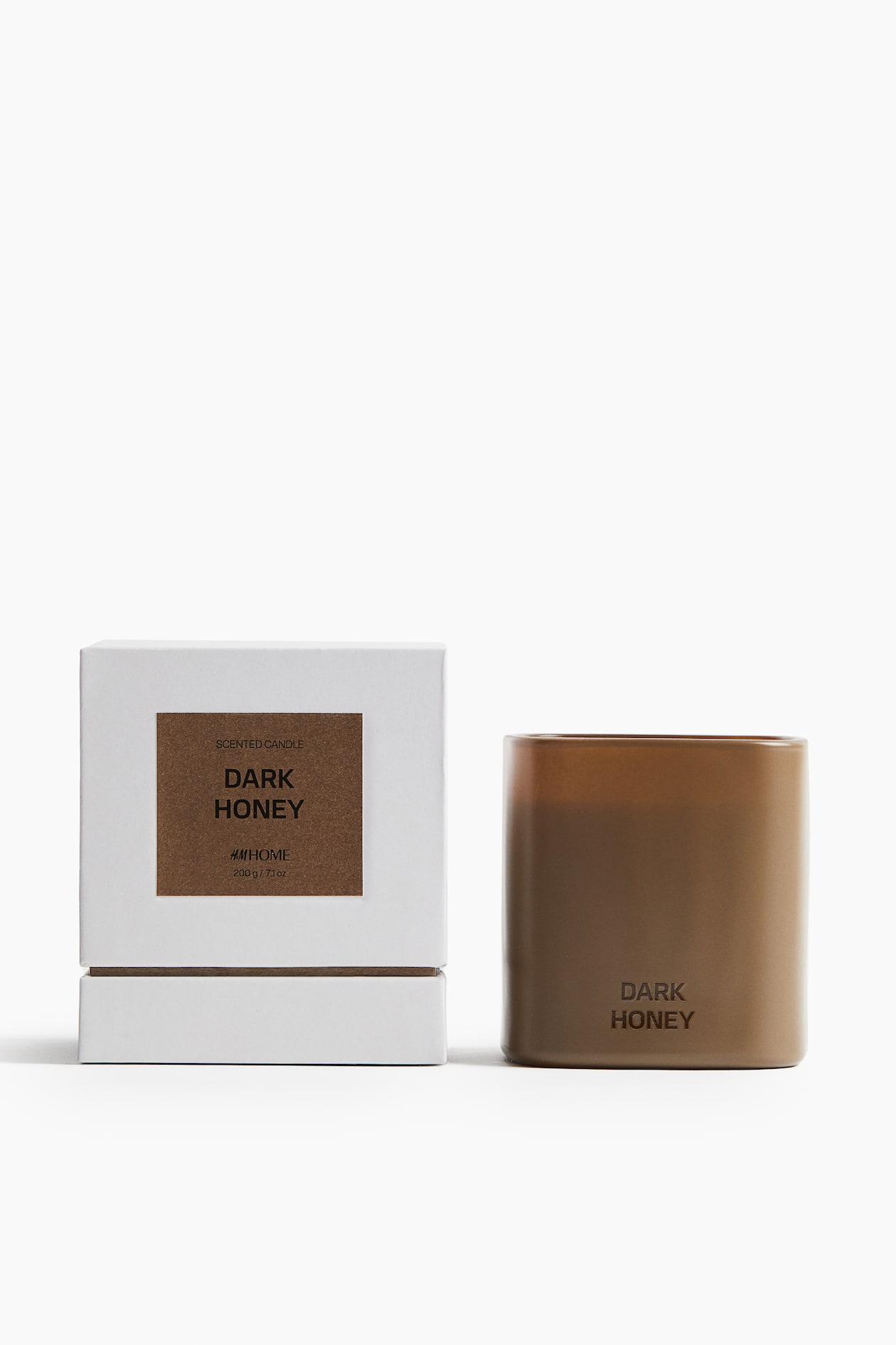 Bougie parfumée dans un pot en verre - Dark Honey - Home All | H&M FR