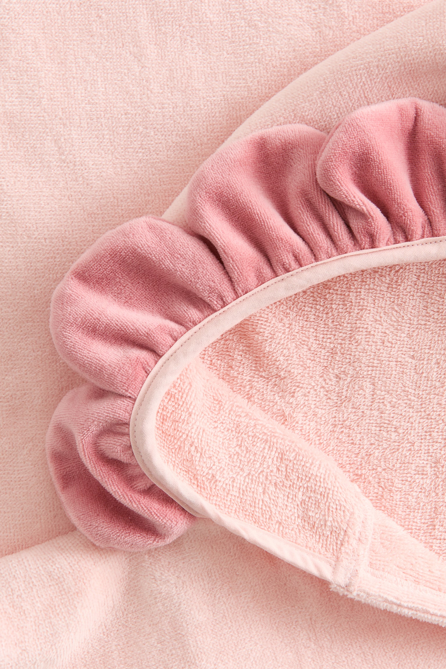 מגבת שכמייה - ורוד בהיר/פרח - 2