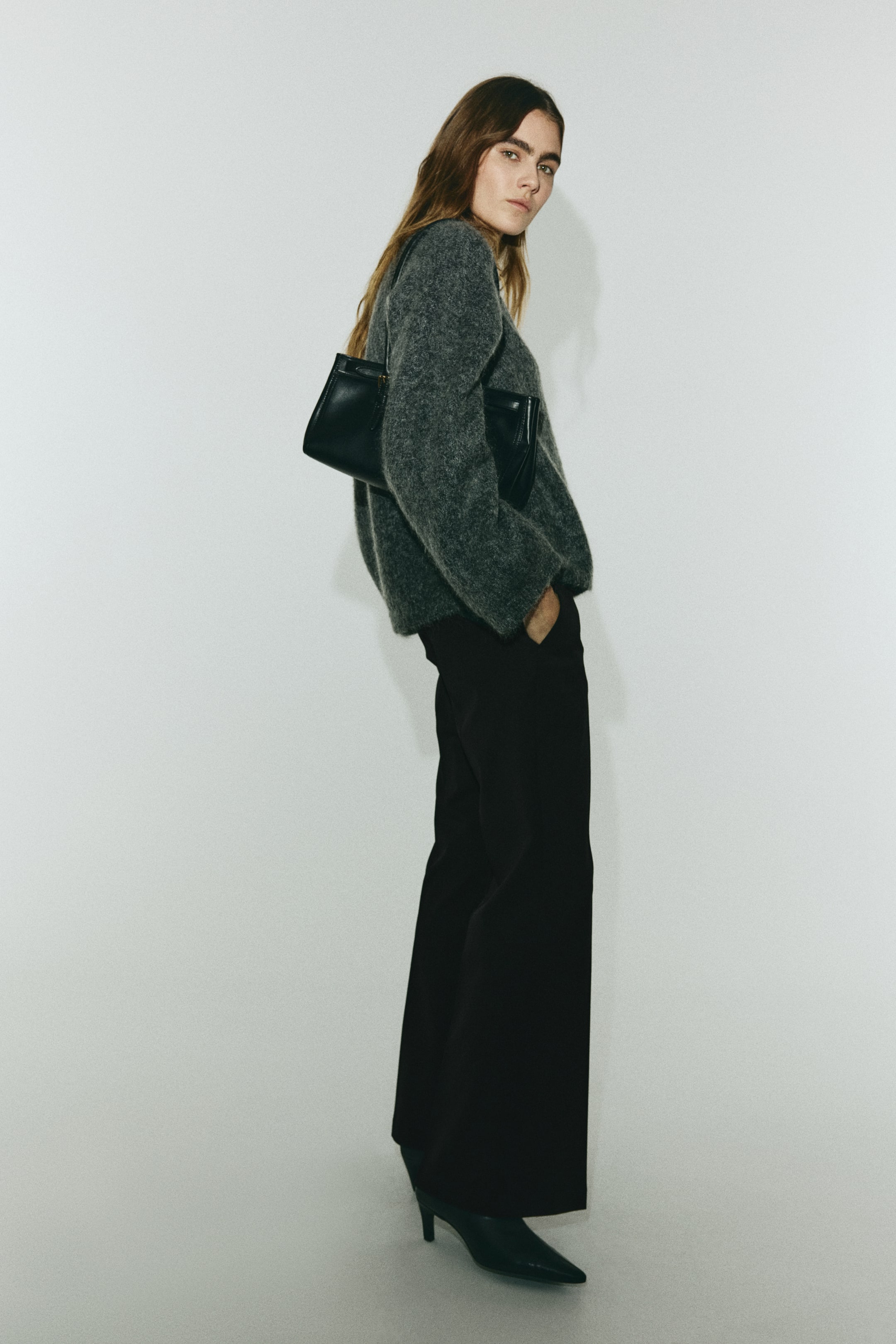 View larger image: Flared tailored trousers - Black - Ladies | H&M 2