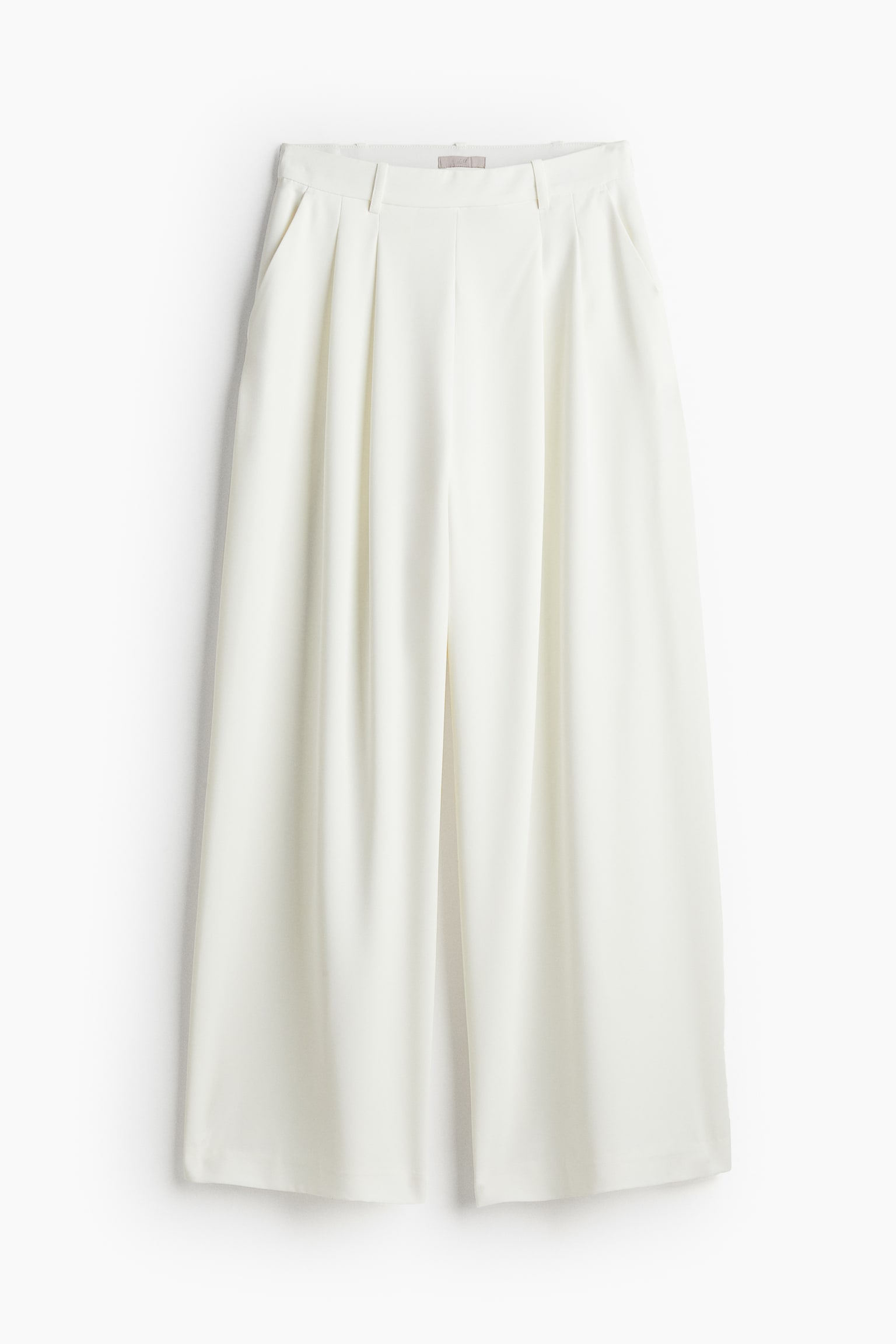 Wide Tailored Pants - White - 2