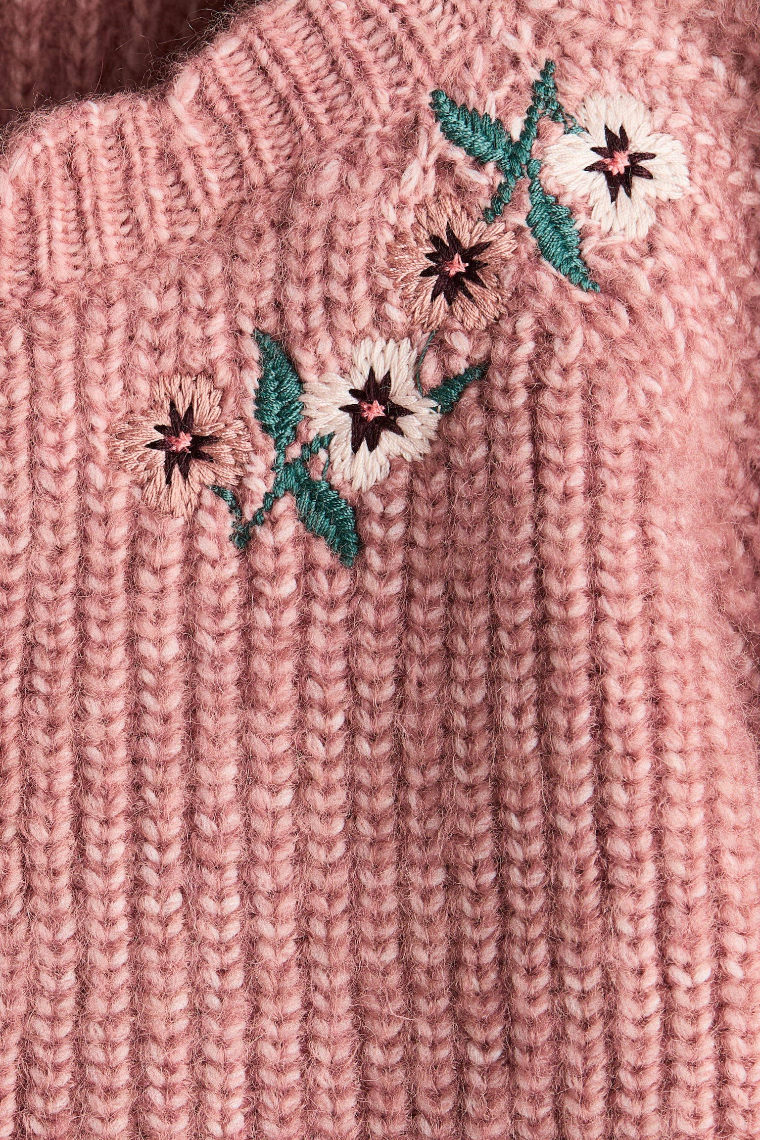 Детский кардиган H&M Embroidered-Detail, цвет: Розовый — фото 2