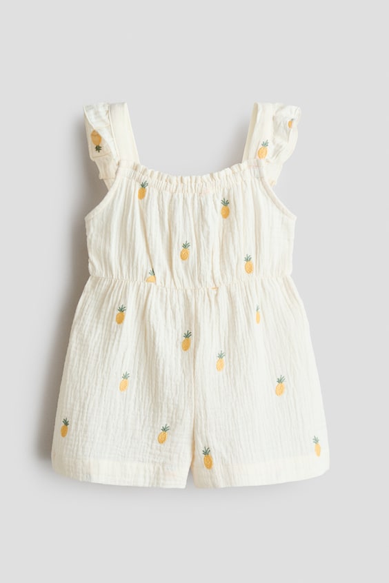 Детские комбинезоны H&M Cotton muslin jumpsuit