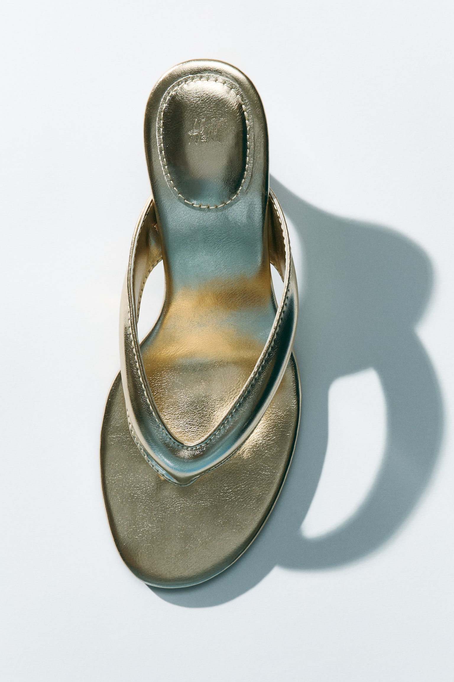 Heeled sandals - Gold-coloured/White/Black - 1