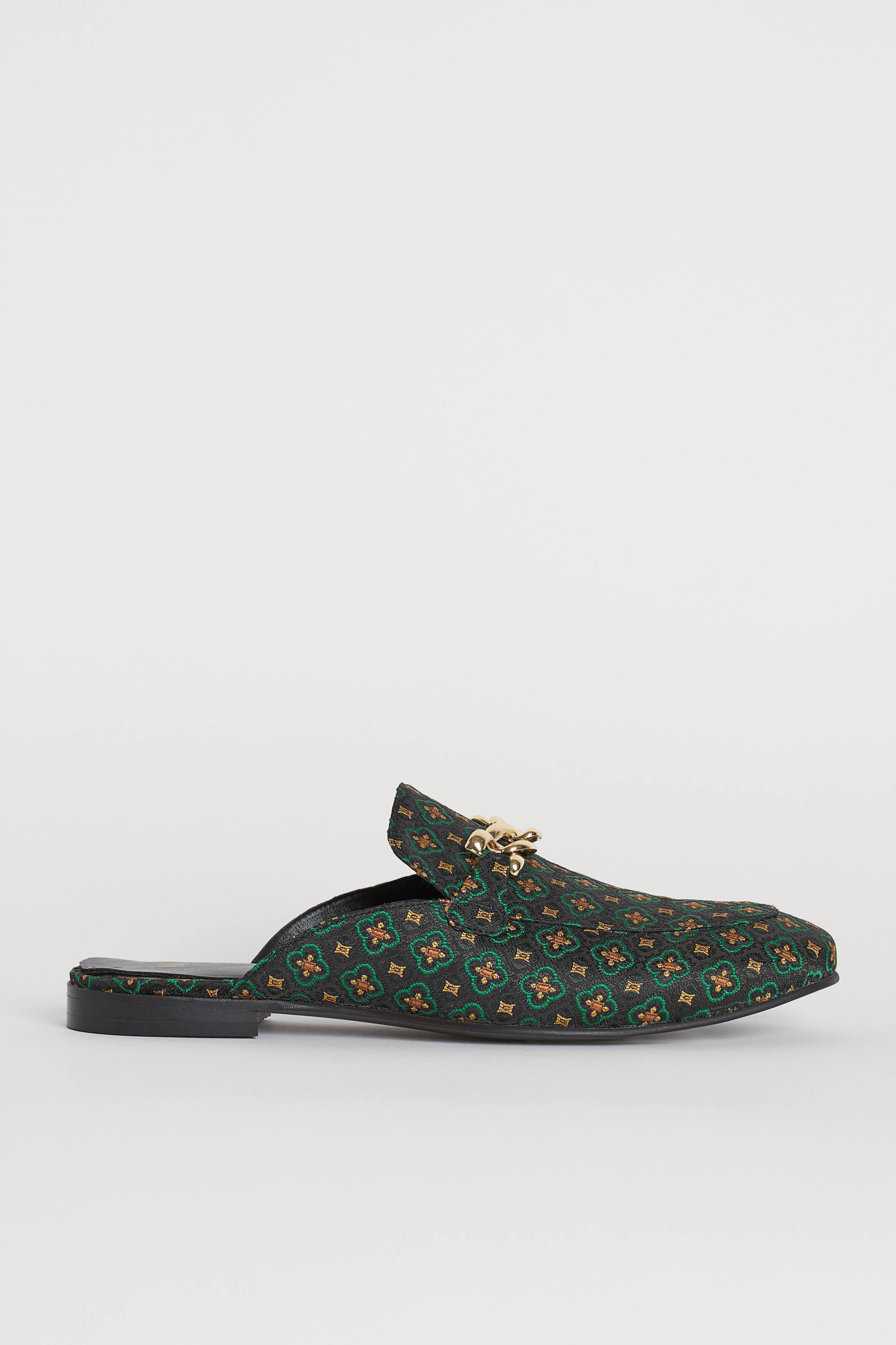 Grotere afbeelding bekijken: Slip-in loafers met dessin - Groen/dessin - HEREN | H&M NL 1