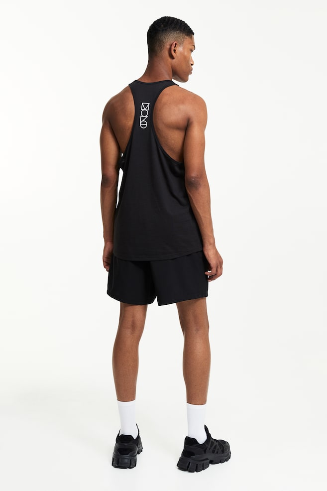 DryMove™ Sports vest top - Black/Red/Dark grey - 3