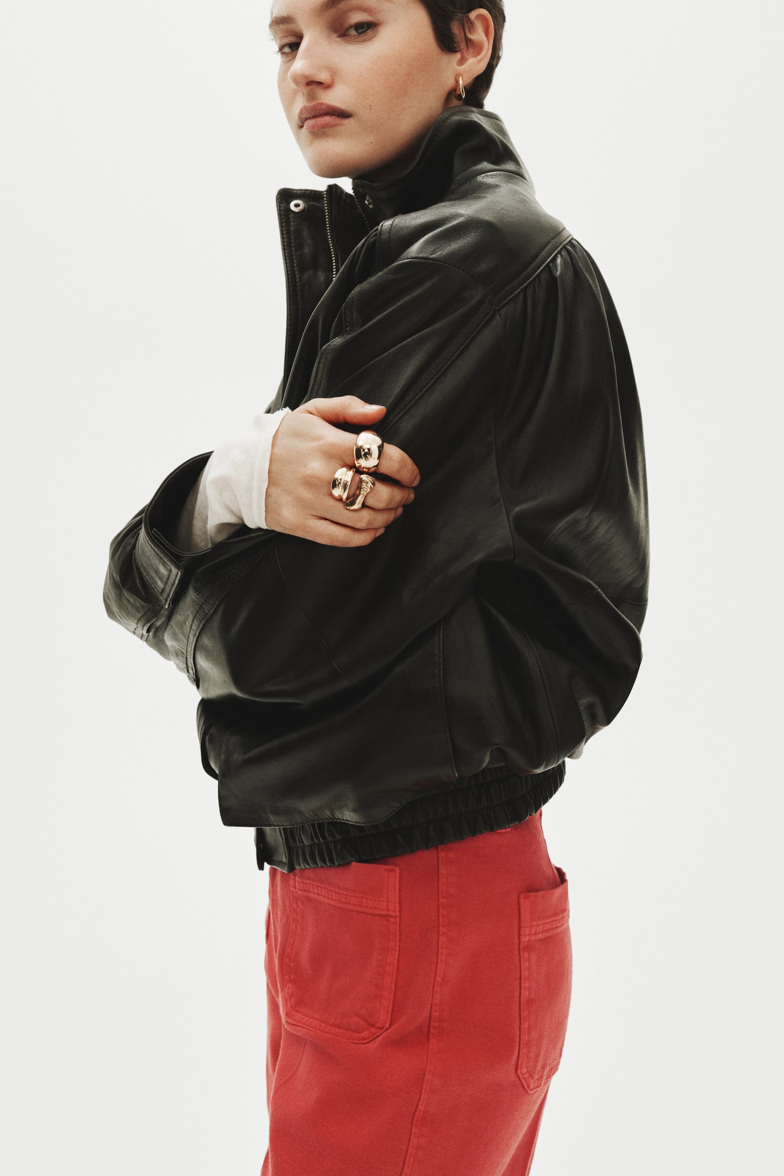 Wide High Jeans - Light red/Dark denim blue/Navy denim blue/Light denim blue/White/Dark brown/Powder pink - 7