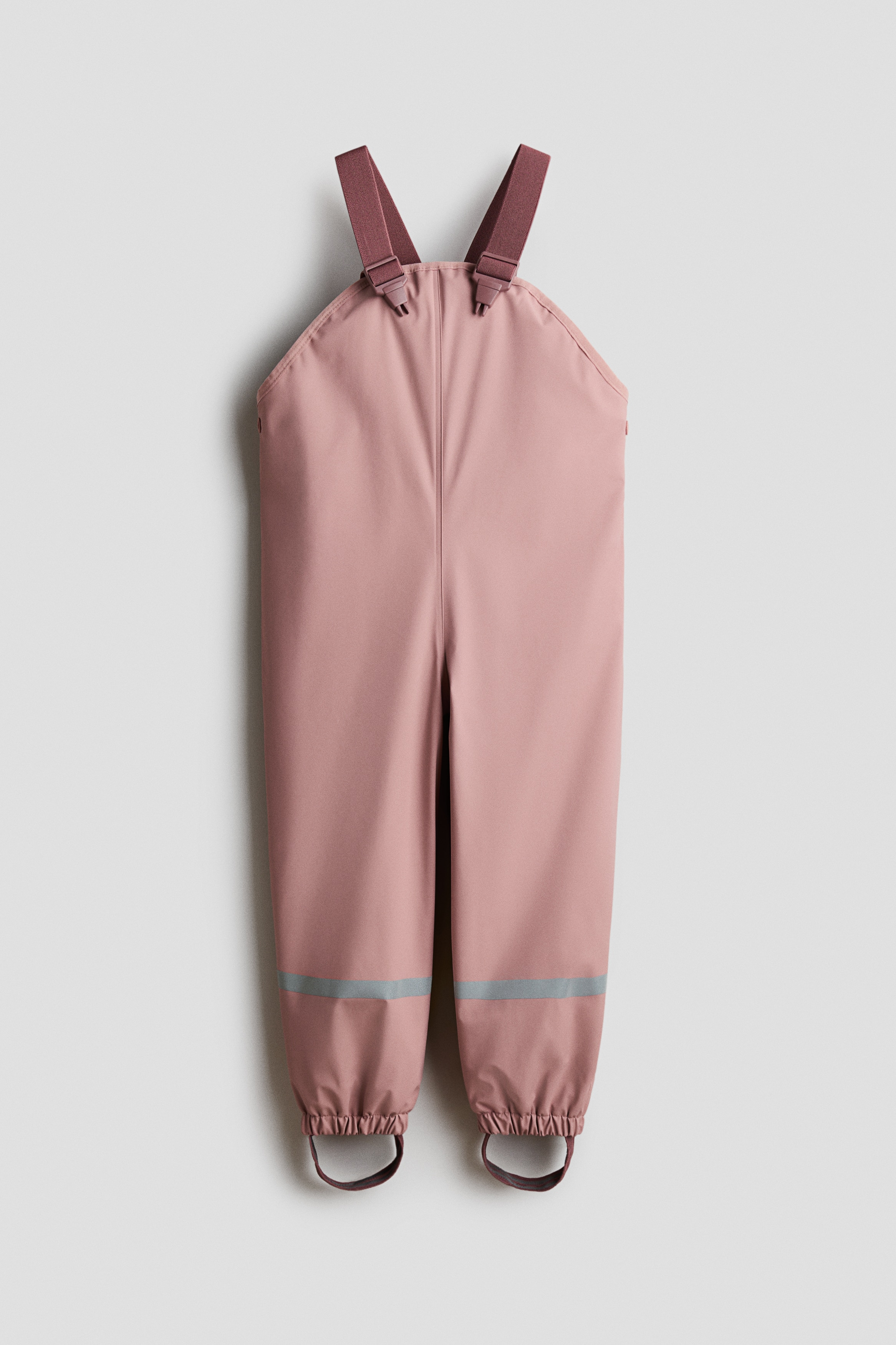 Regenbroek met fleece voering - Dusty roze