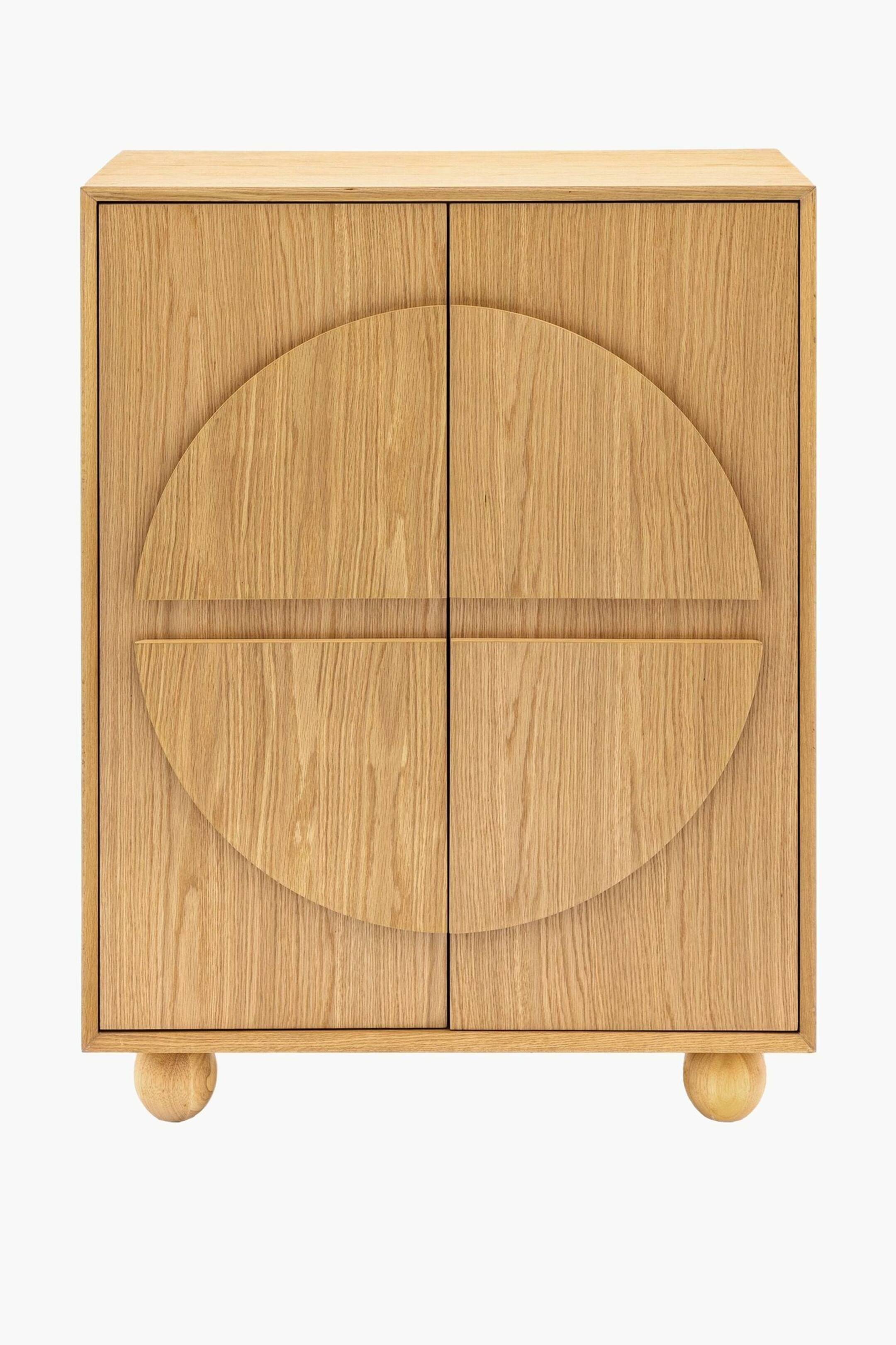View larger image: 2 Door Geometric Pattern Cupboard - Natural - Gallery Direct - Home All | H&M GB 1
