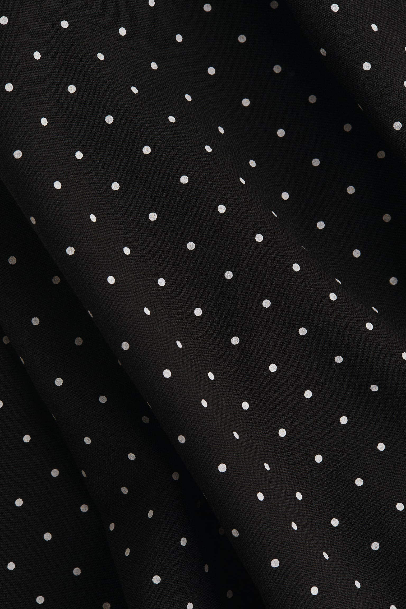 One-shoulder dress - Black/Spotted - 2