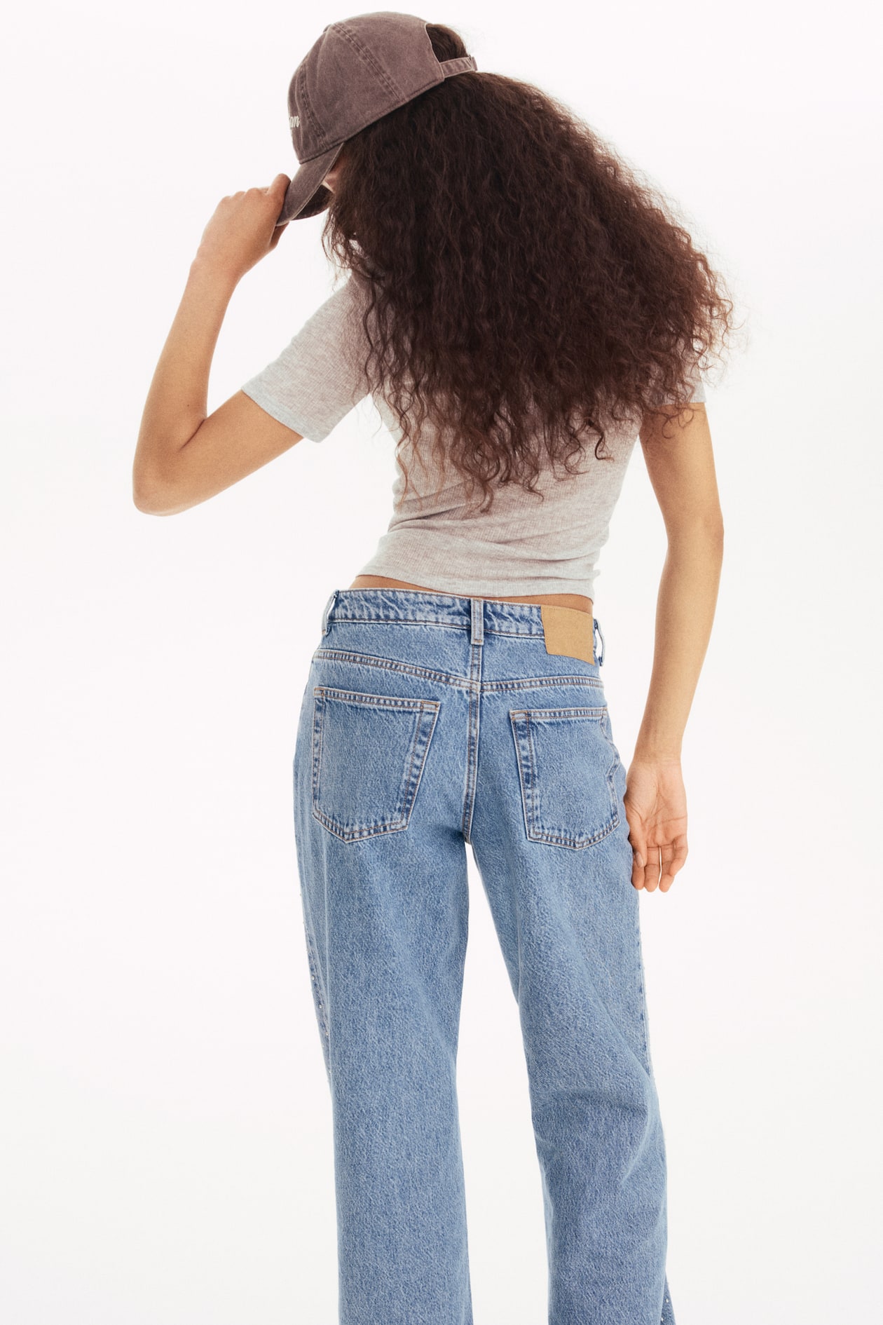 Wide High Studded Jeans - image 4