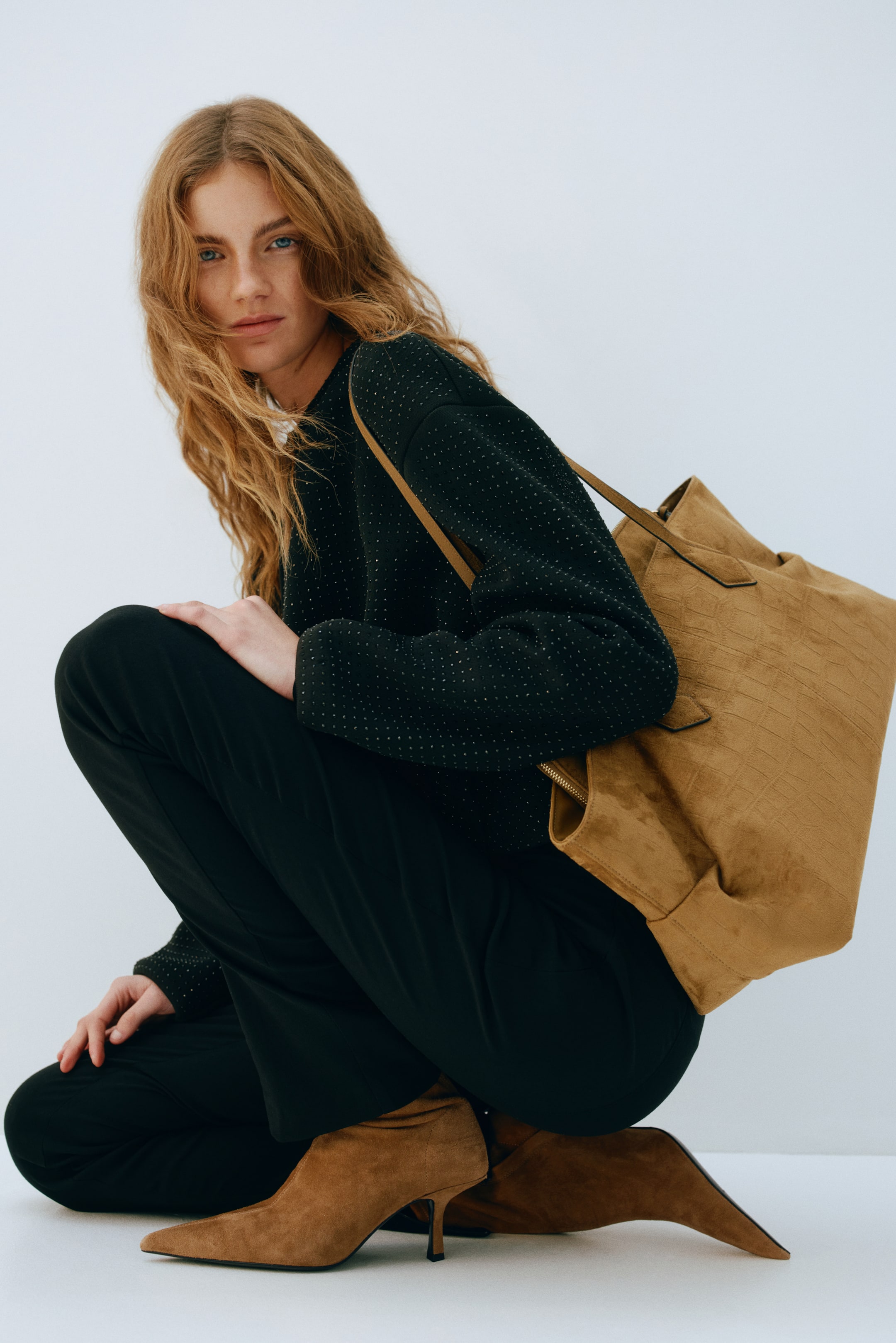 View larger image: Leather sock boots - Dark beige - Ladies | H&M GB 1