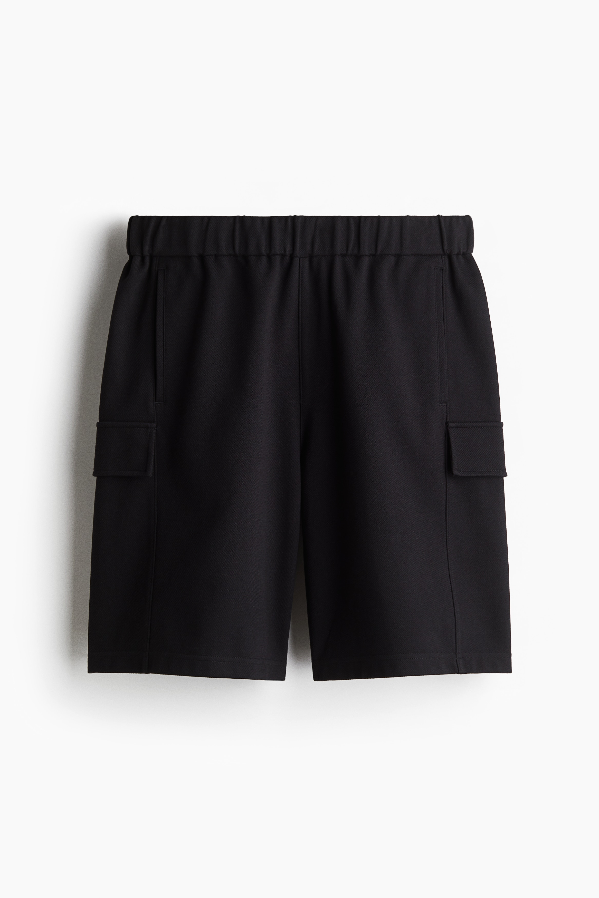 ルーズフィット カーゴショートパンツ - ブラック/ライトベージュ