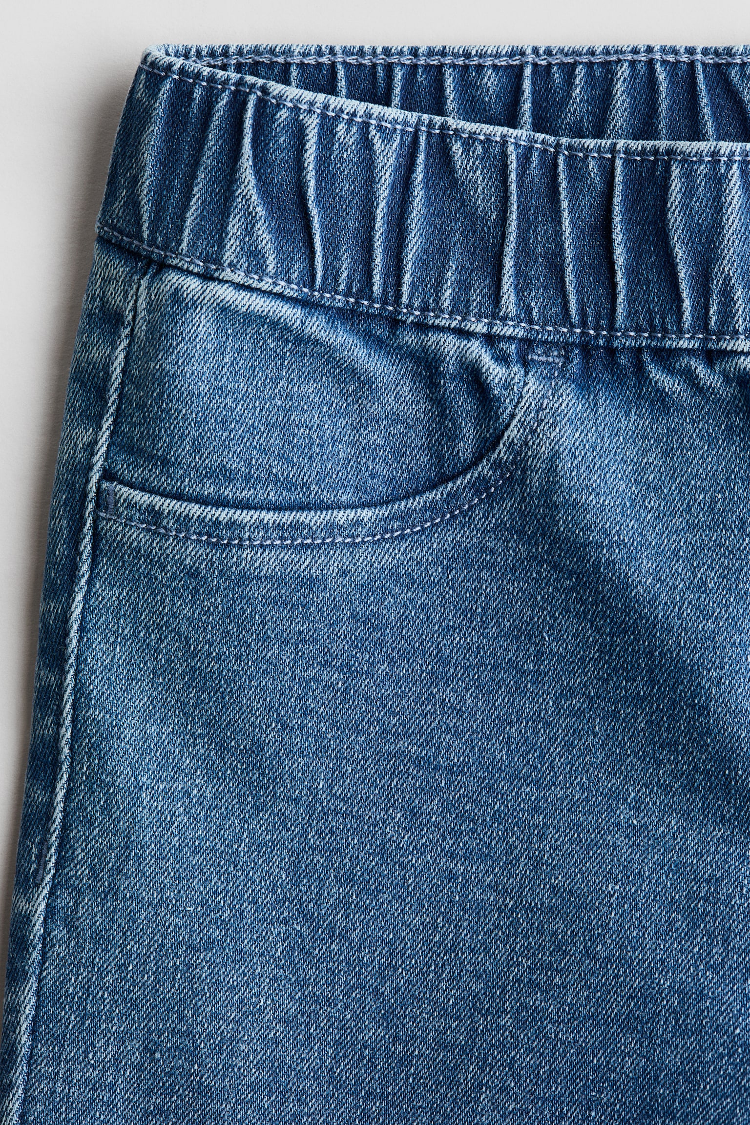 刺繍ディテール フレアジェギンズ - デニムブルー／ライトブルー - 5