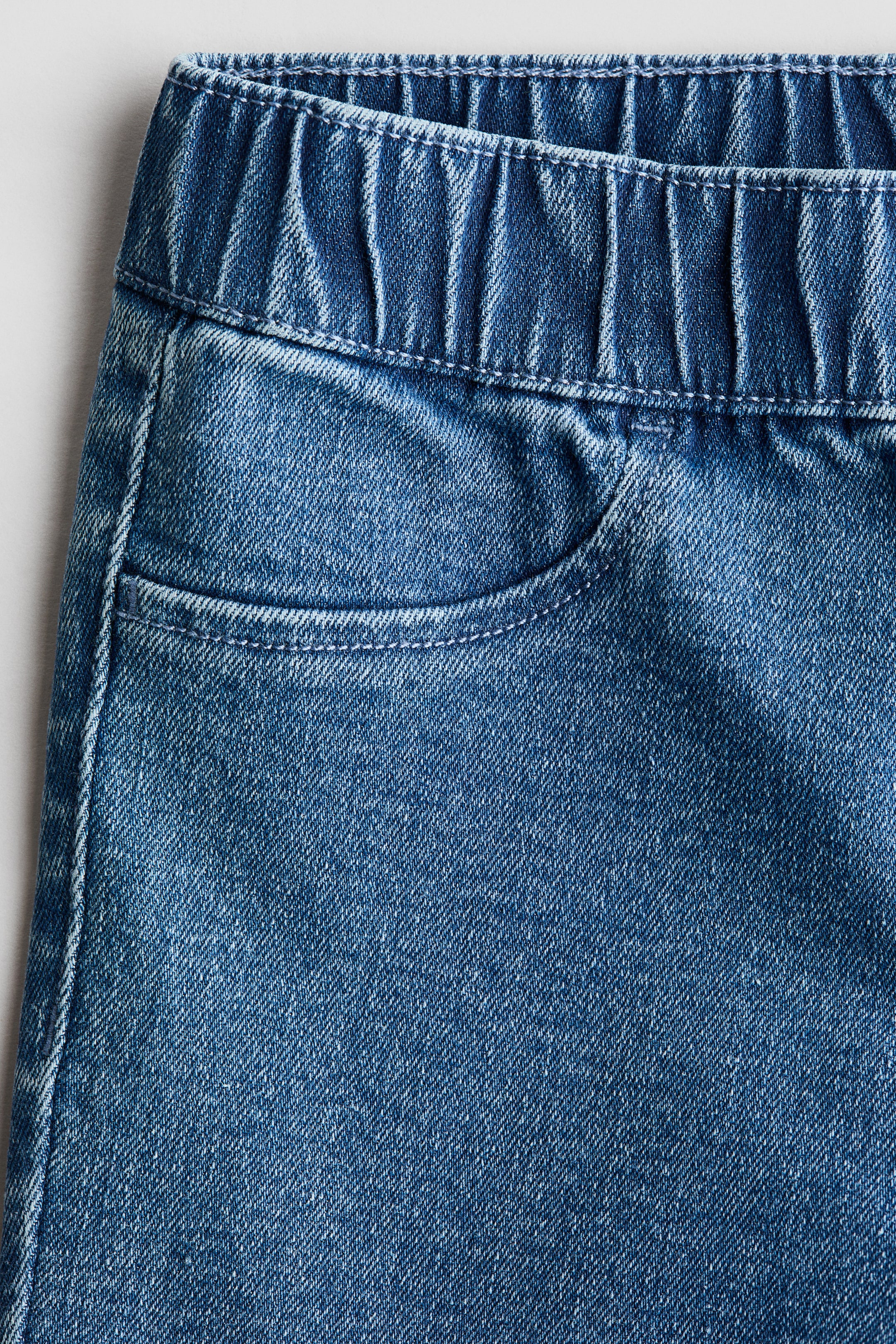 이미지 확대 보기: 엠브로이더리 디테일 플레어 제깅스 - Denim blue - Kids | H&M KR 6