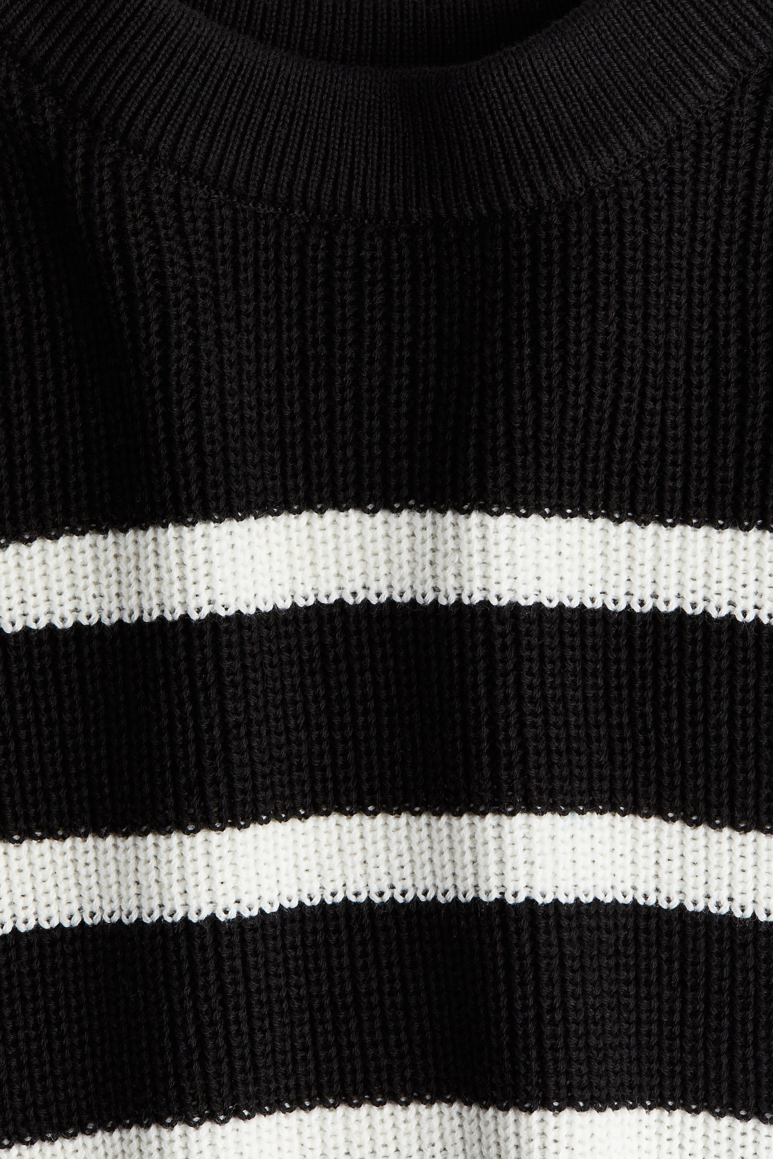 Rib-knit jumper - Black/Striped/Light beige/White/Black striped/Light blue - 3