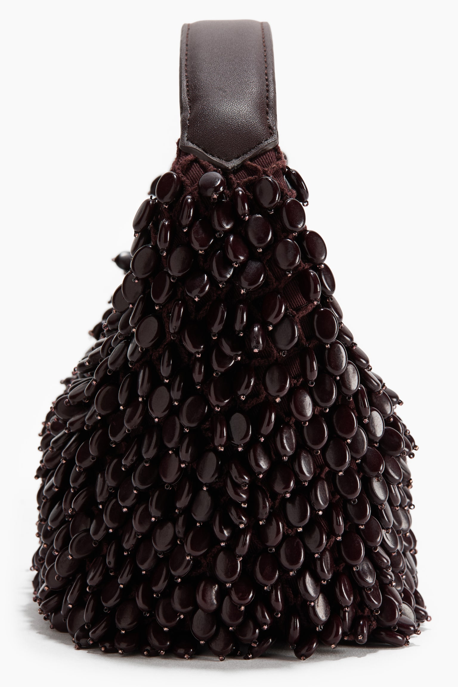 Женская сумка H&M Bead-Embellished Handbag, цвет: Бордовый — фото 4