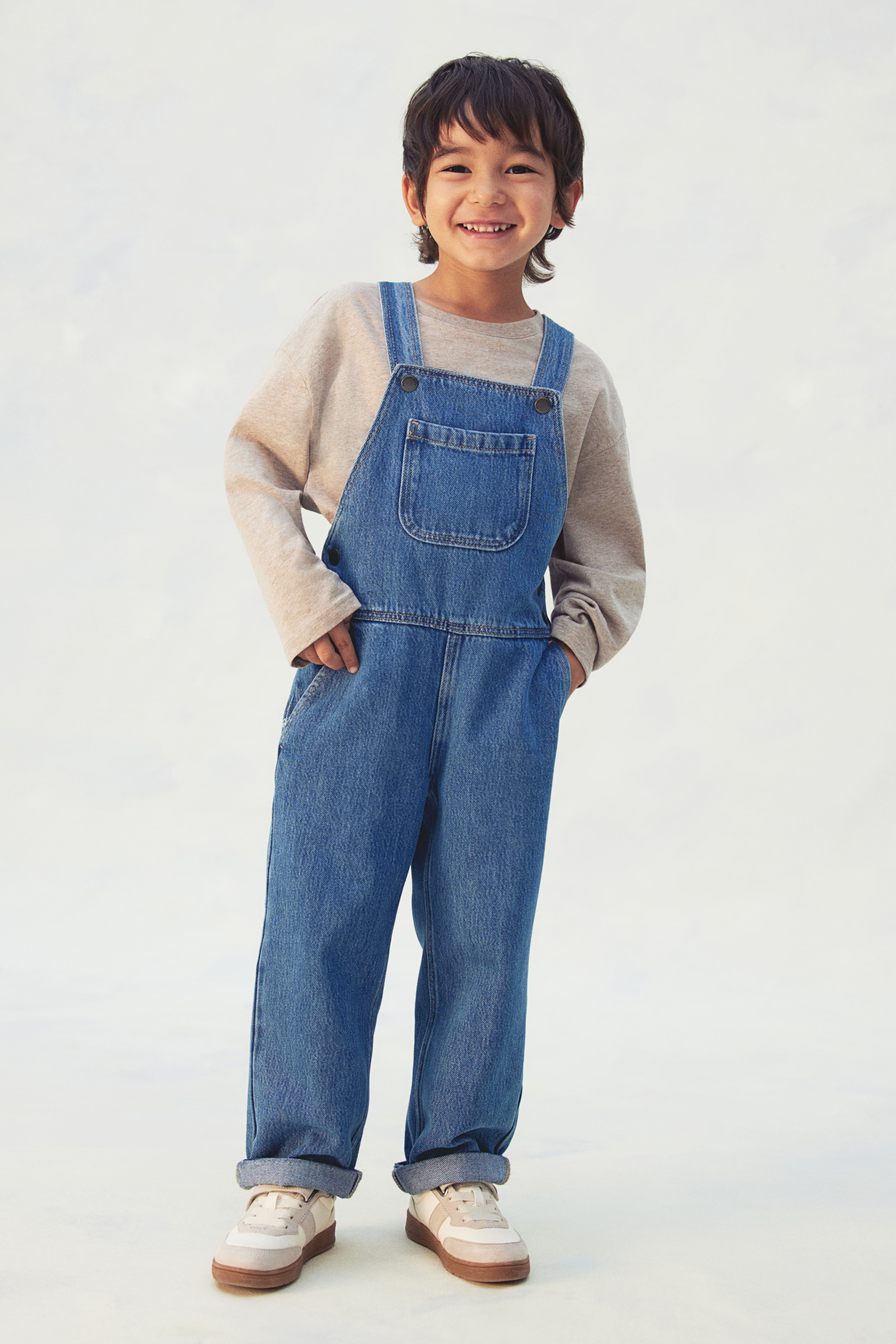 Boy denim dungarees hotsell