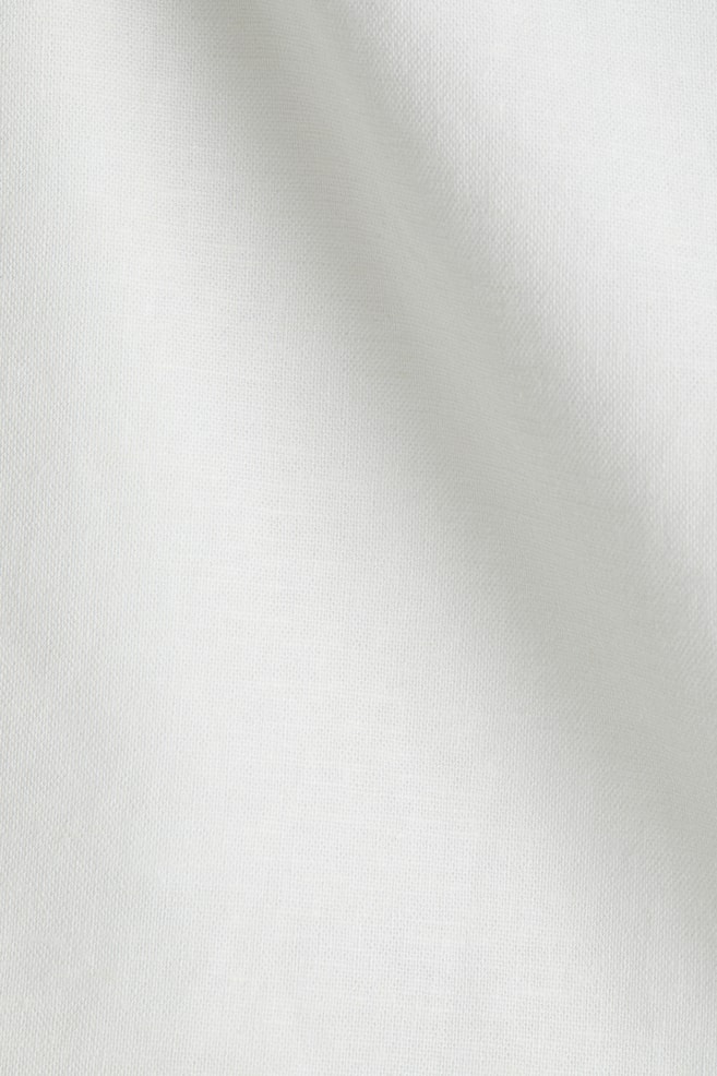 Miniskort aus Leinenmix-Weiß - 3