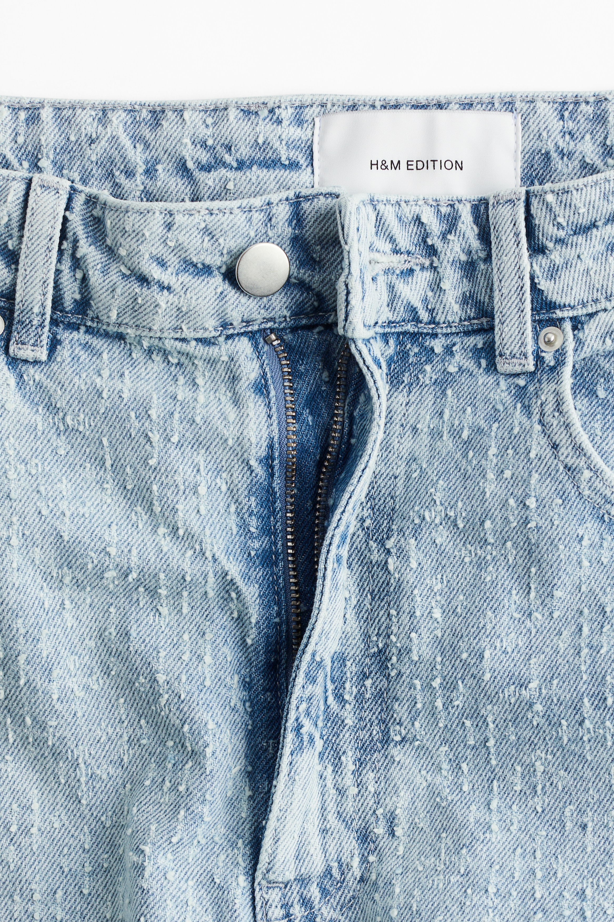 Bouclé denim jeans