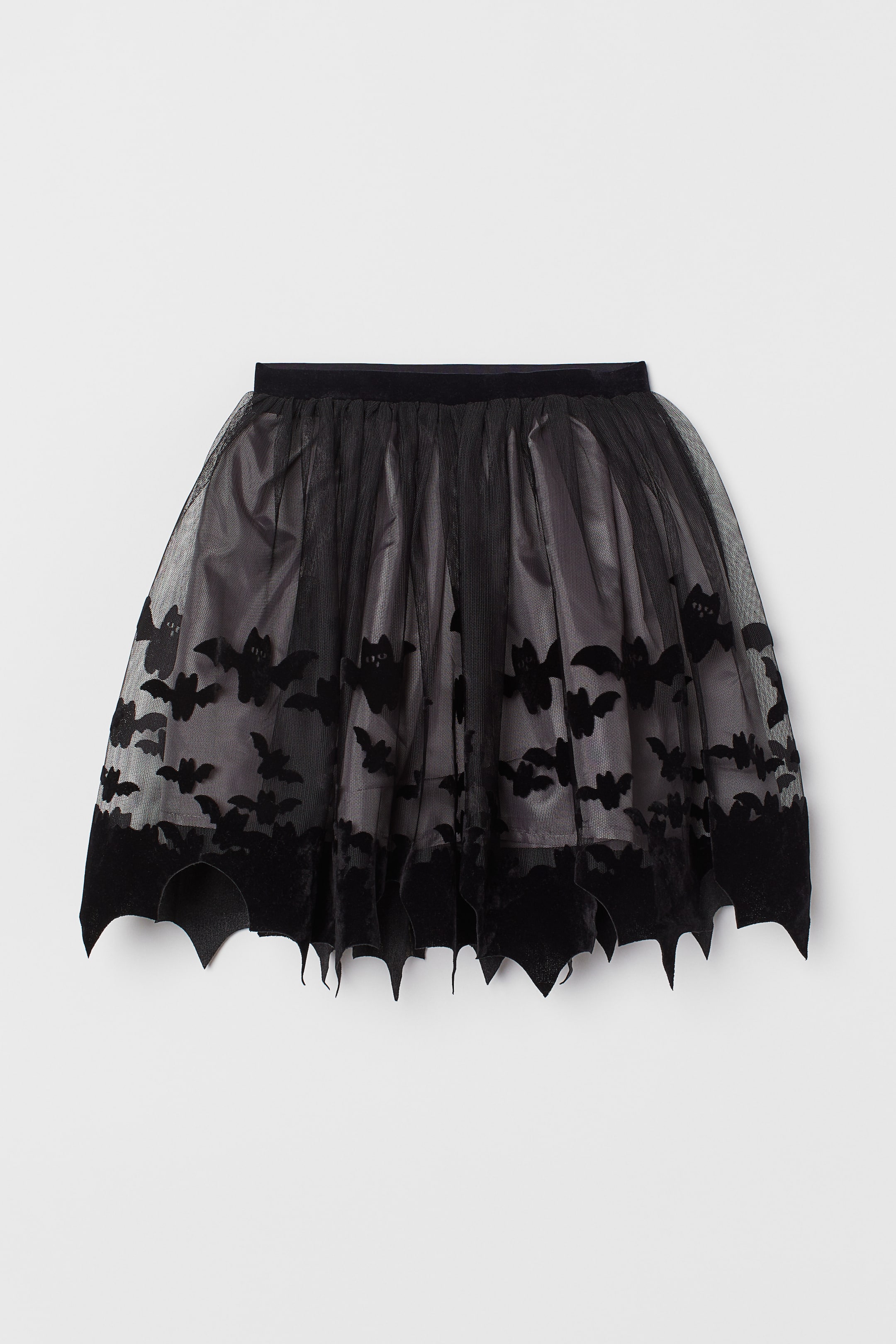 View larger image: Patterned tulle skirt - Black/Bats - Kids | H&M 1