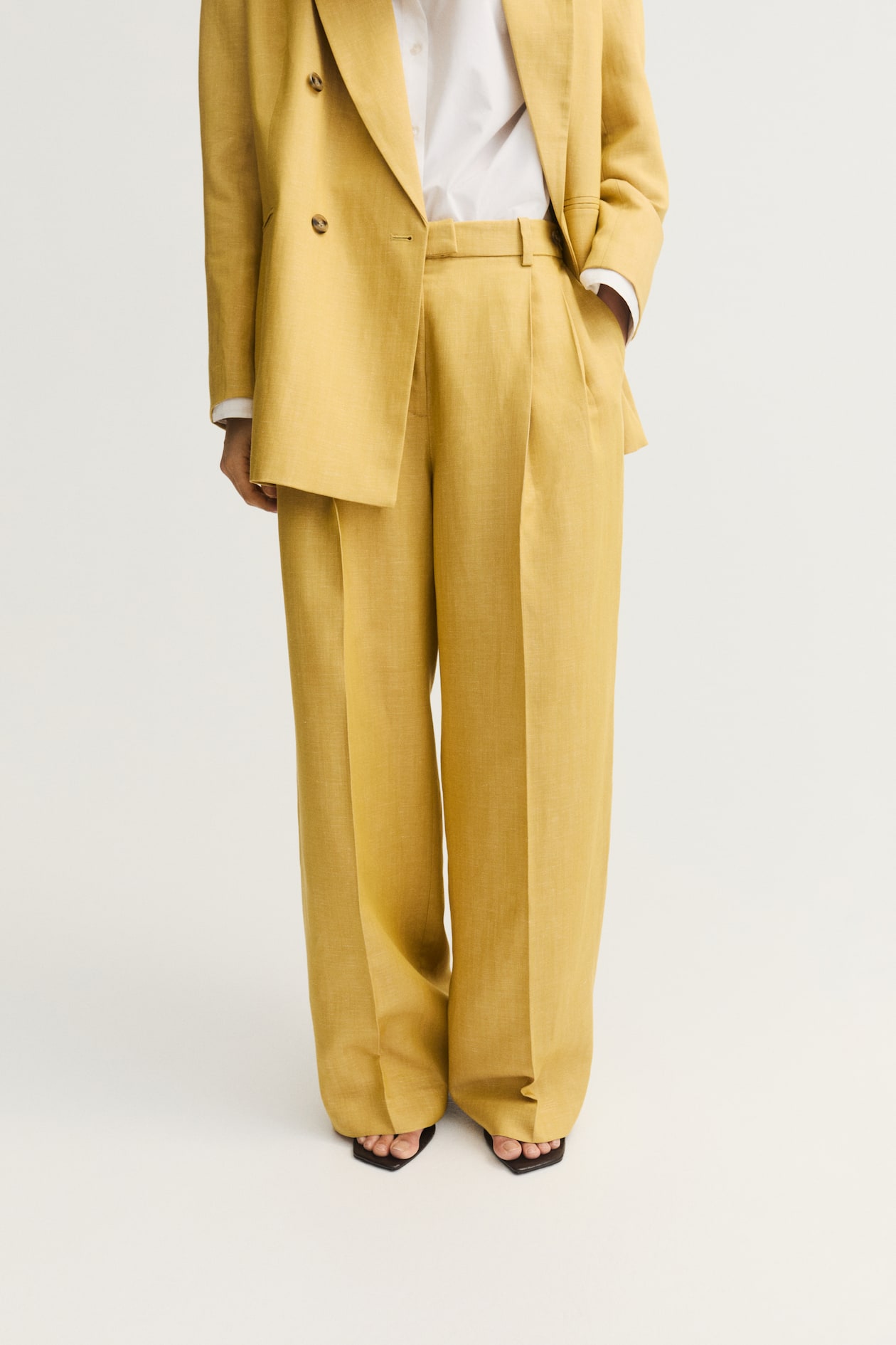 Linen-Blend Dress Pants - image 4