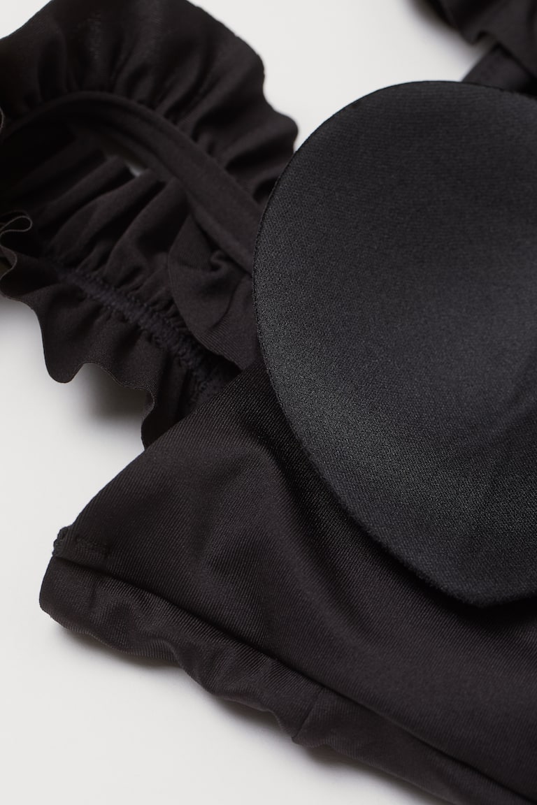 Ensemble Lingerie SG Noir Avec Boxer Assorti - Taille 105C (FR) / 90C (EU), Décor Arabesque, Neuf Avec étiquettes