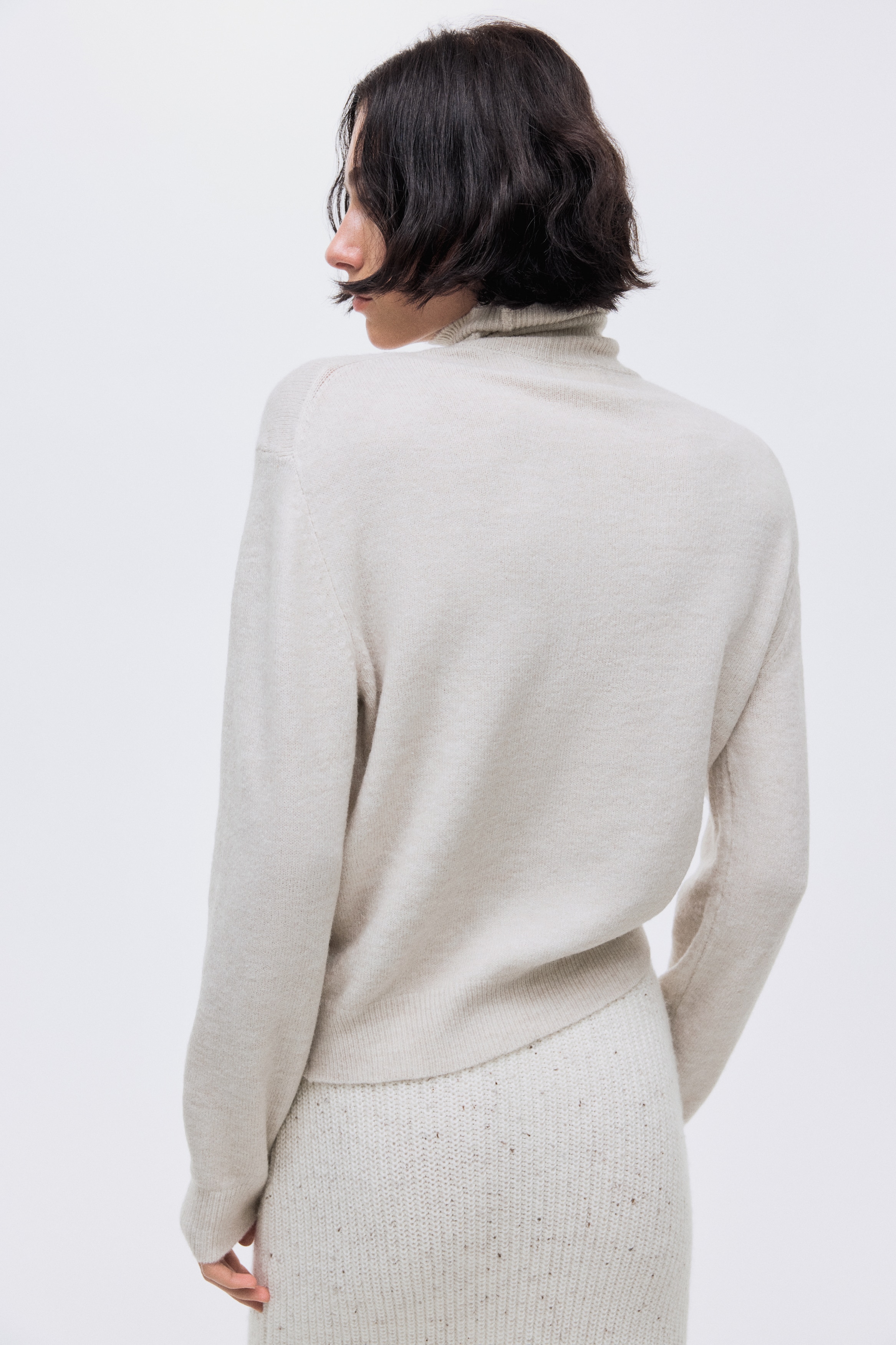 Polo-neck jumper