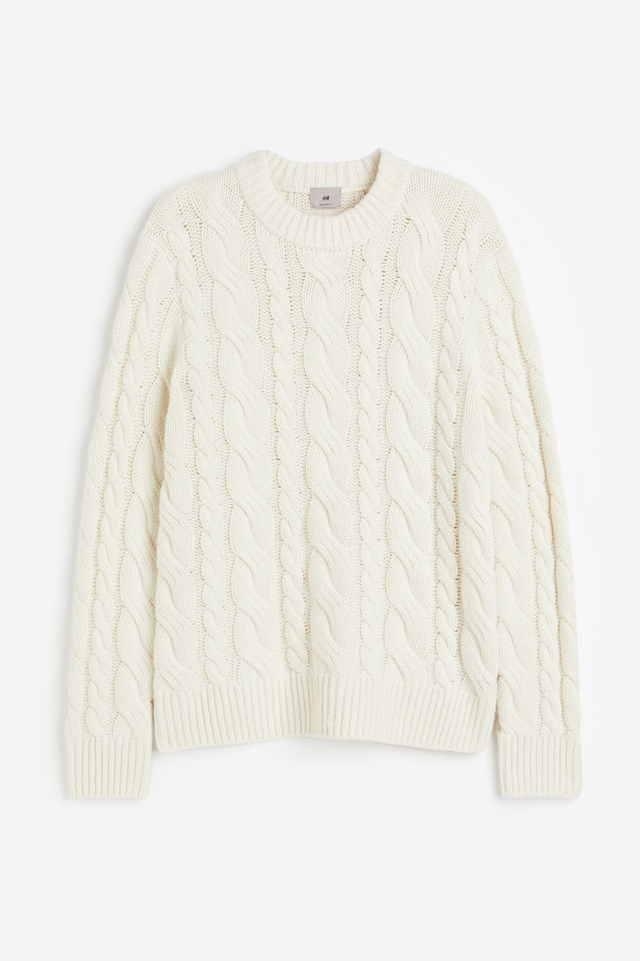 Cable Knit M And S Mens Knitwear Cable-knit Cotton-blend Sweater