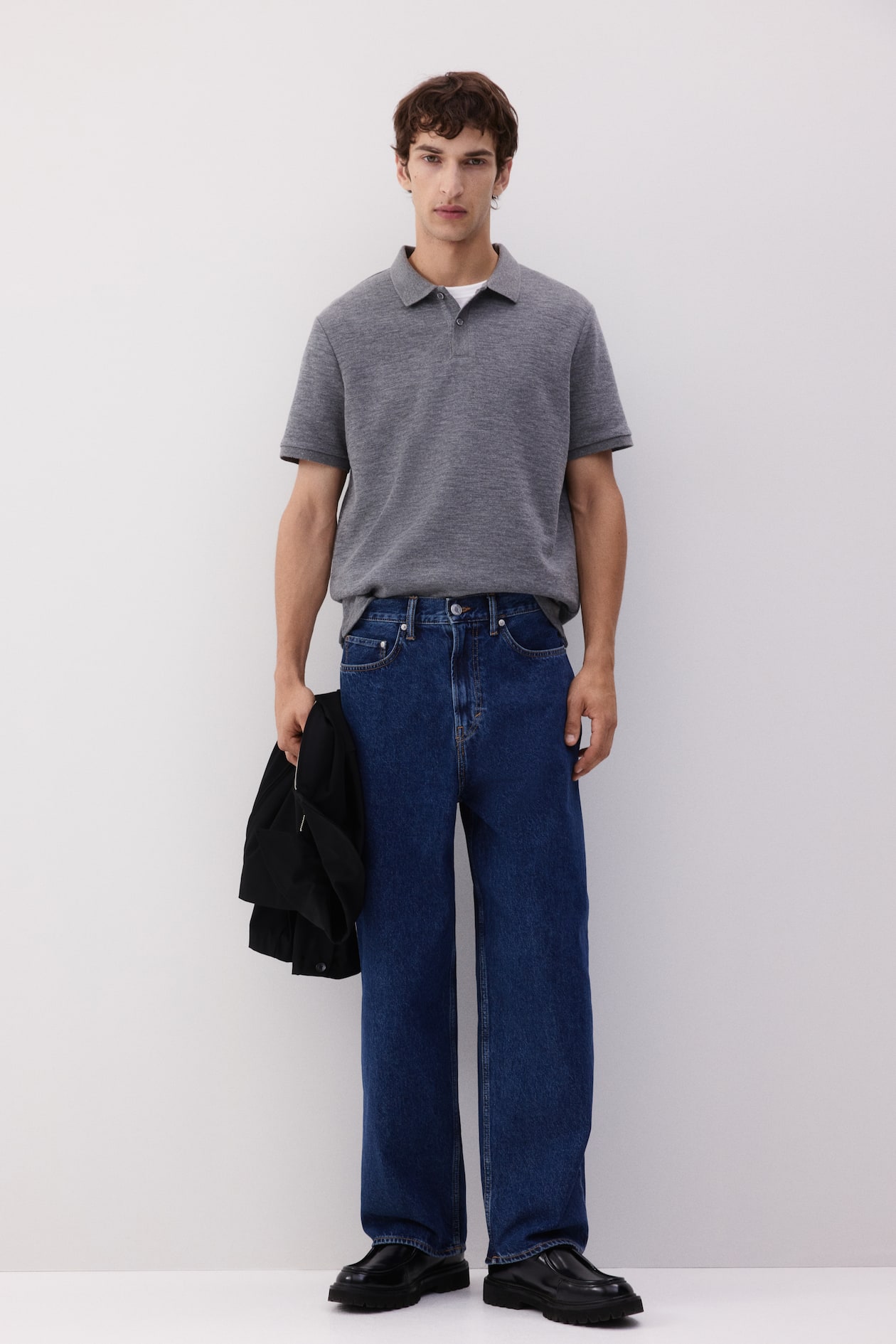 Men - Dark Denim Blue Baggy Jeans - Size: 30/32 - H&M Men - Dark Denim Blue Baggy Jeans - Size: 30/32 - H&M