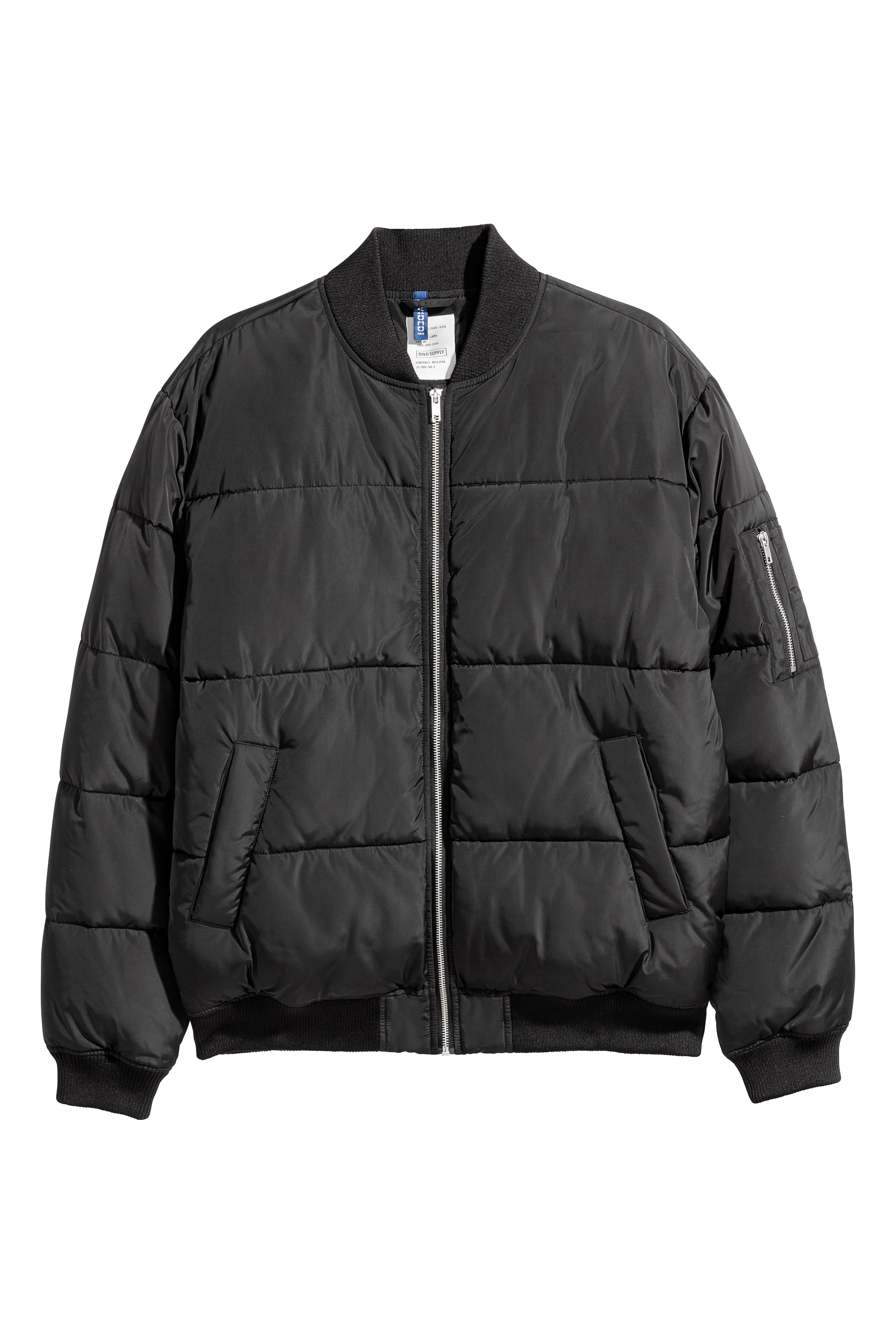 View larger image: Quilted bomber jacket - Black - Men | H&M GB 1