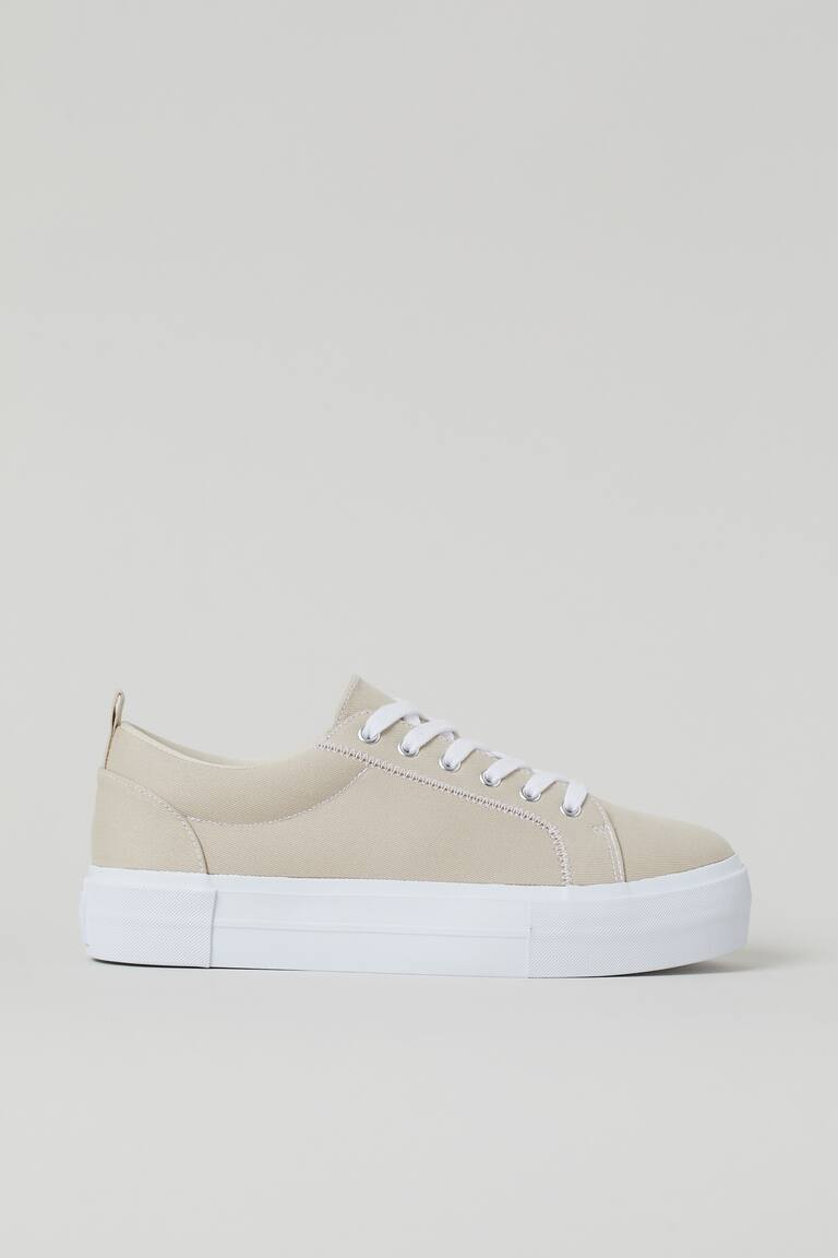 Baskets H&M Platform Femme Rose Taille 7 - Occasion, Style Sportif