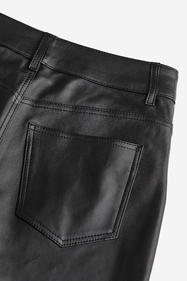 Bukser i læder - Sort - 3