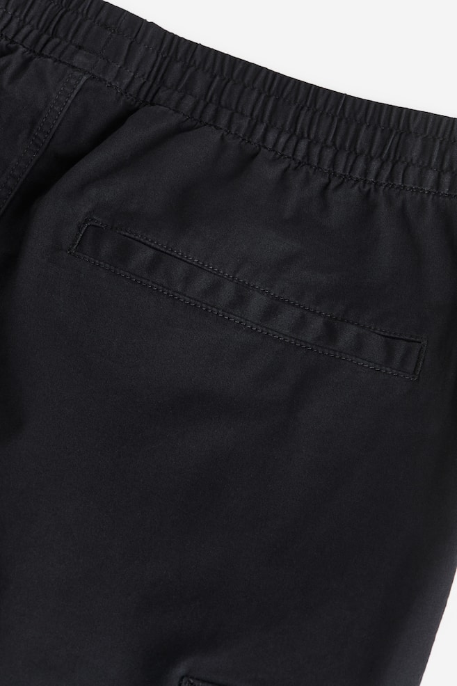 Pantalon jogger Relaxed Fit en coton - Noir/Vert kaki/Beige/Crème/dc - 3