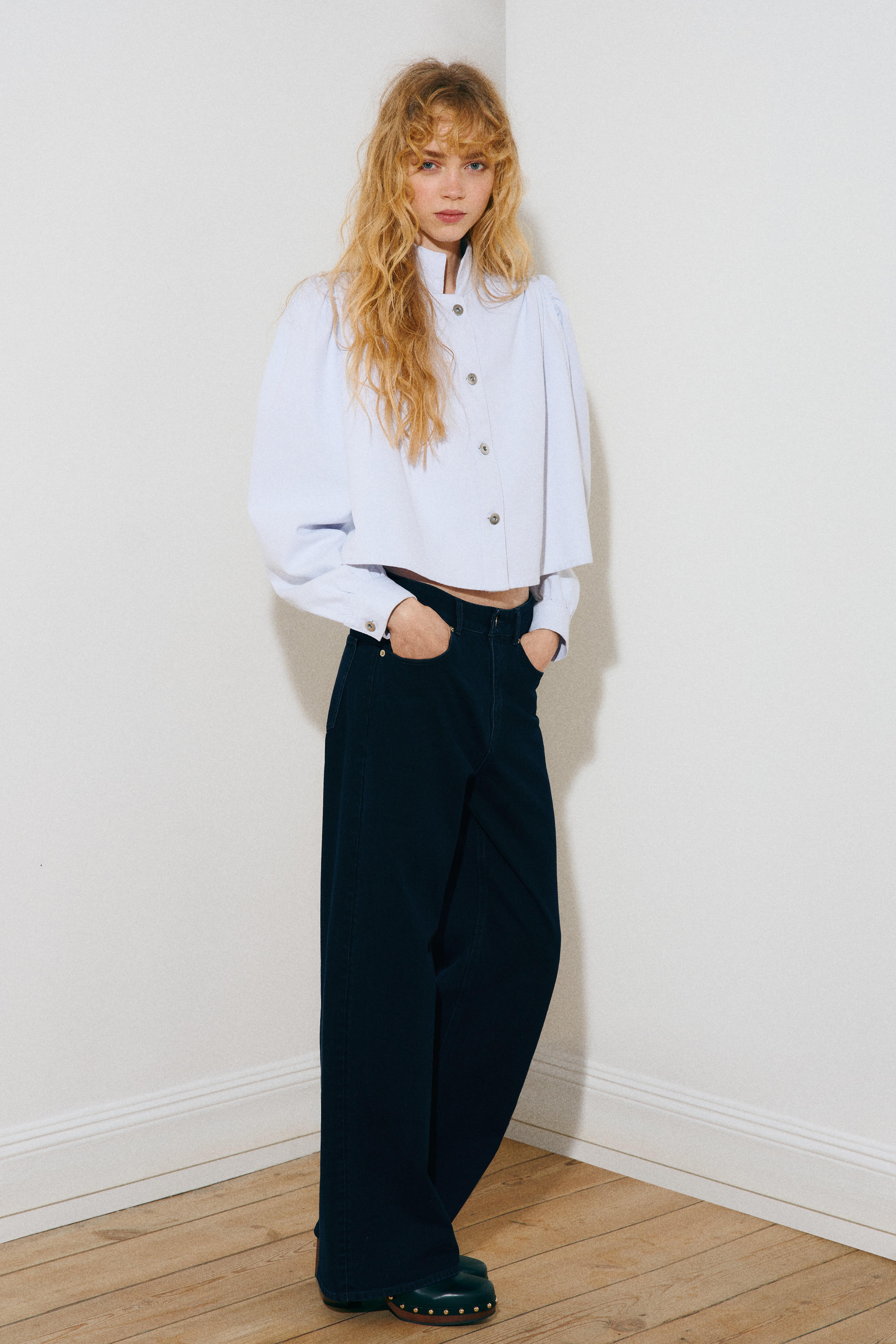 Wide High Jeans - Navy denim blue/White/Washed denim blue/Dark denim blue/Denim blue/Navy denim blue/Light denim blue/Dark brown/Dark denim grey/Dark denim blue/Light denim blue/Light denim blue