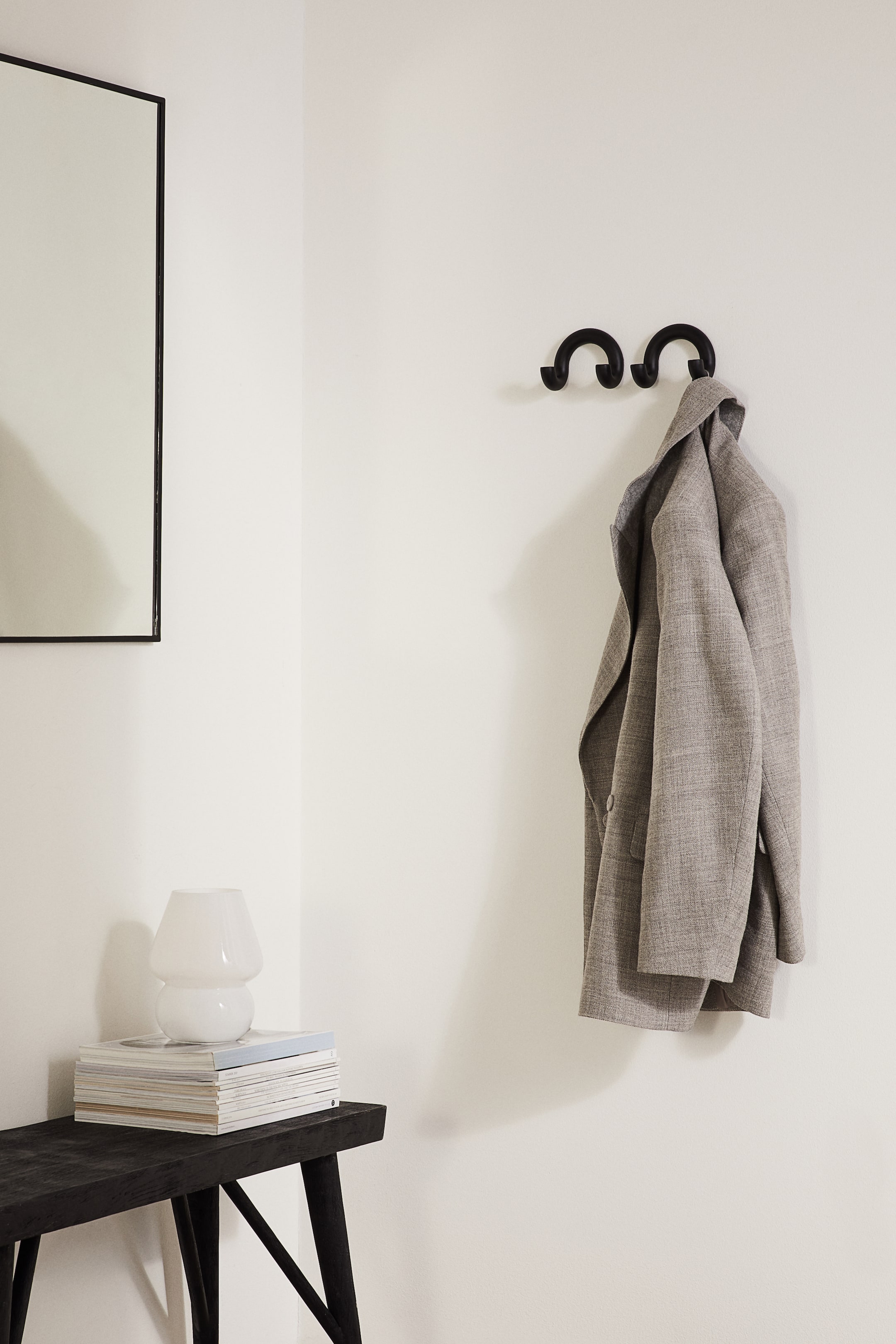 Metal Wall Hanger - Black - Home All | H&M CA