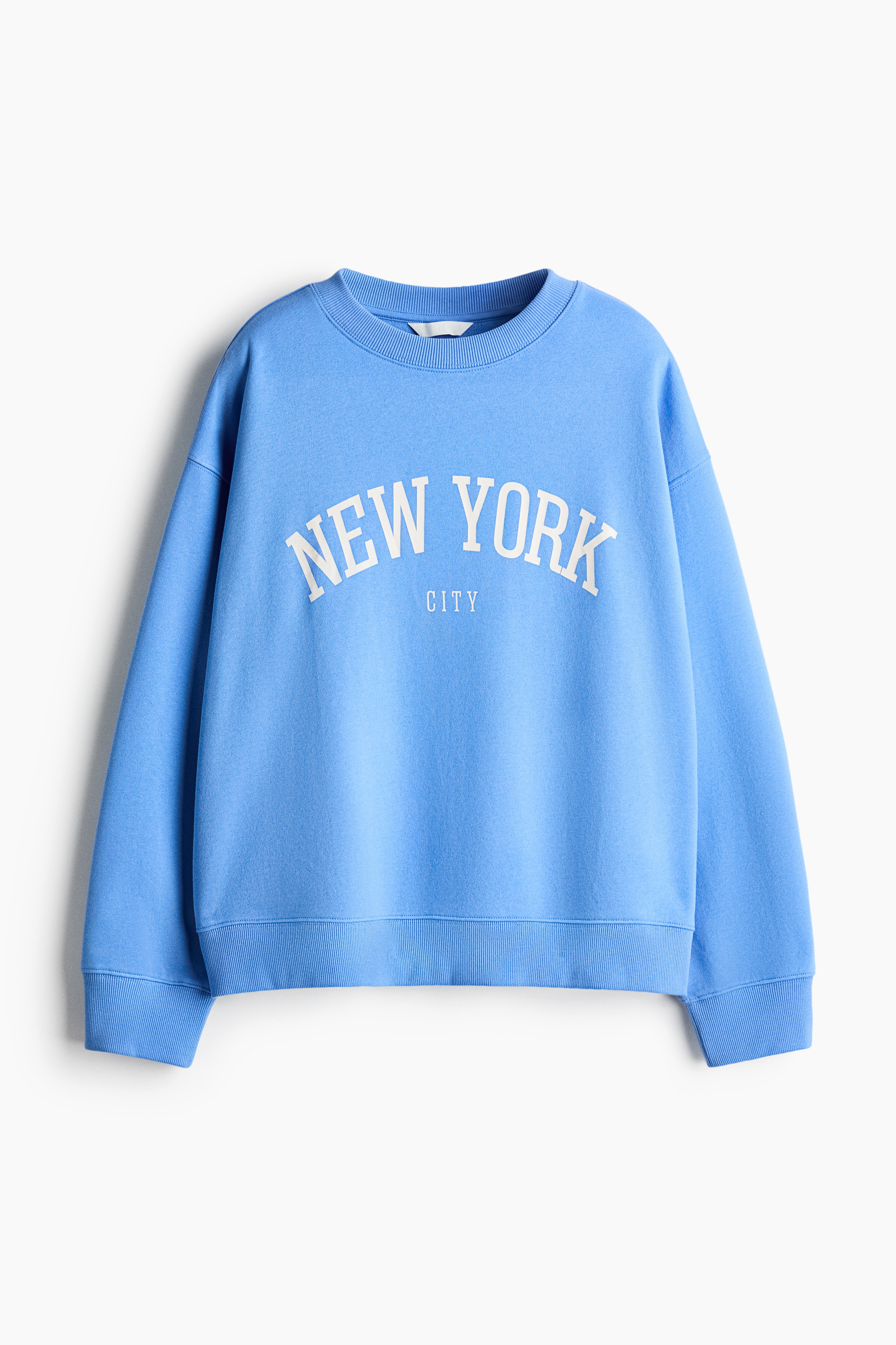 Text-motif sweatshirt - Blue/New York/Red/New York/Dark blue/Le Marais Académie/Dark brown/Atelier Fleur/Light pink/Athlétisme Parisien/Light grey marl/Paris/Grey/Minimaliste/Light grey/Athletics/Light pink/Light grey marl/Paris/Dark grey/Brunch/Light turquoise/Art Collective/Cream/Le Club