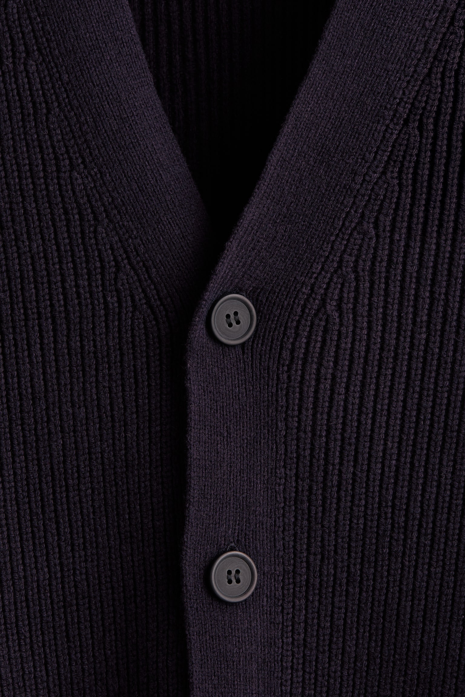 리브니트 가디건 릴랙스핏 - 네이비 블루/토프 - 3