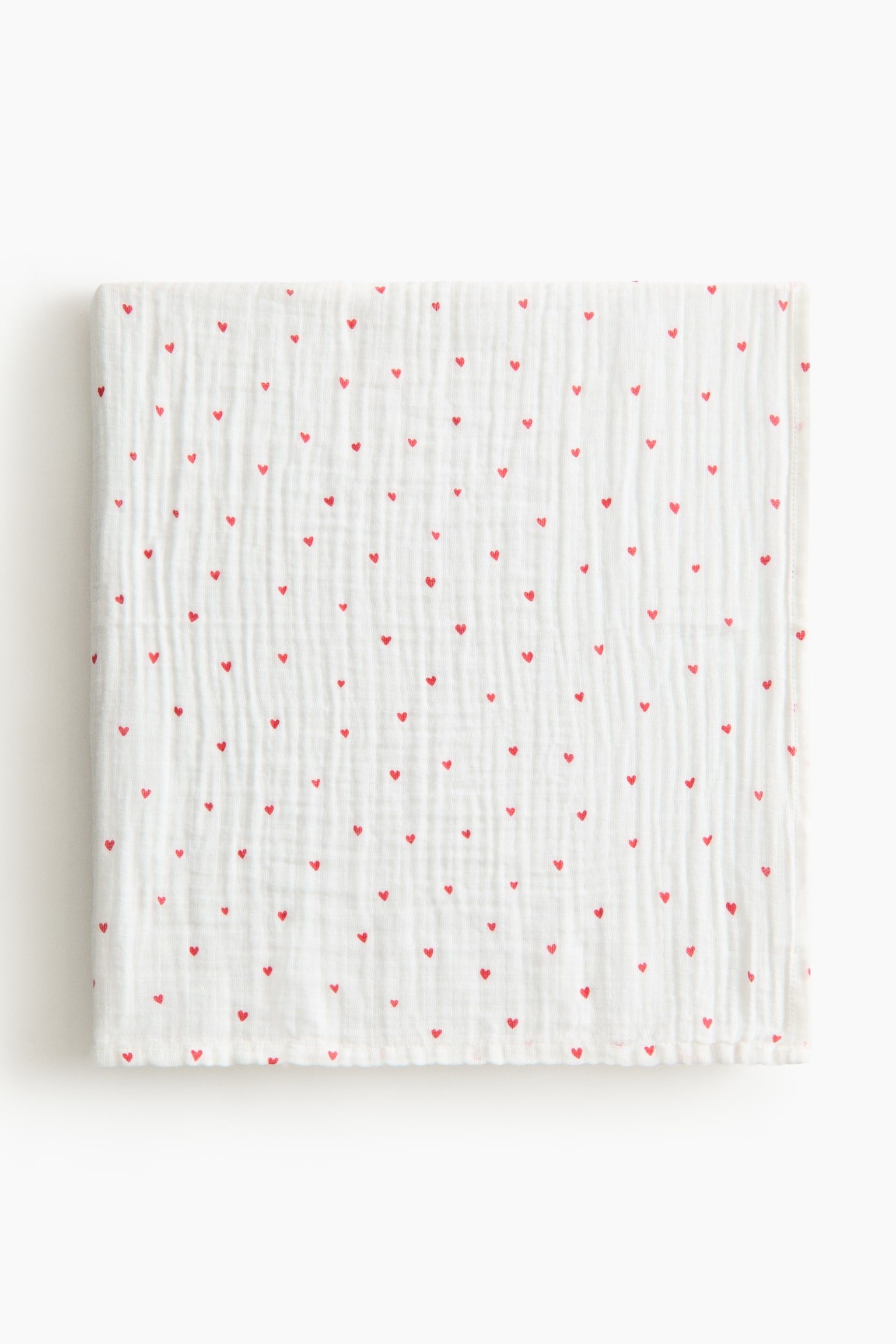 Manta de muselina para bebé - Blanco/Corazones/Blanco/Trébol/Blanco/Estrellas