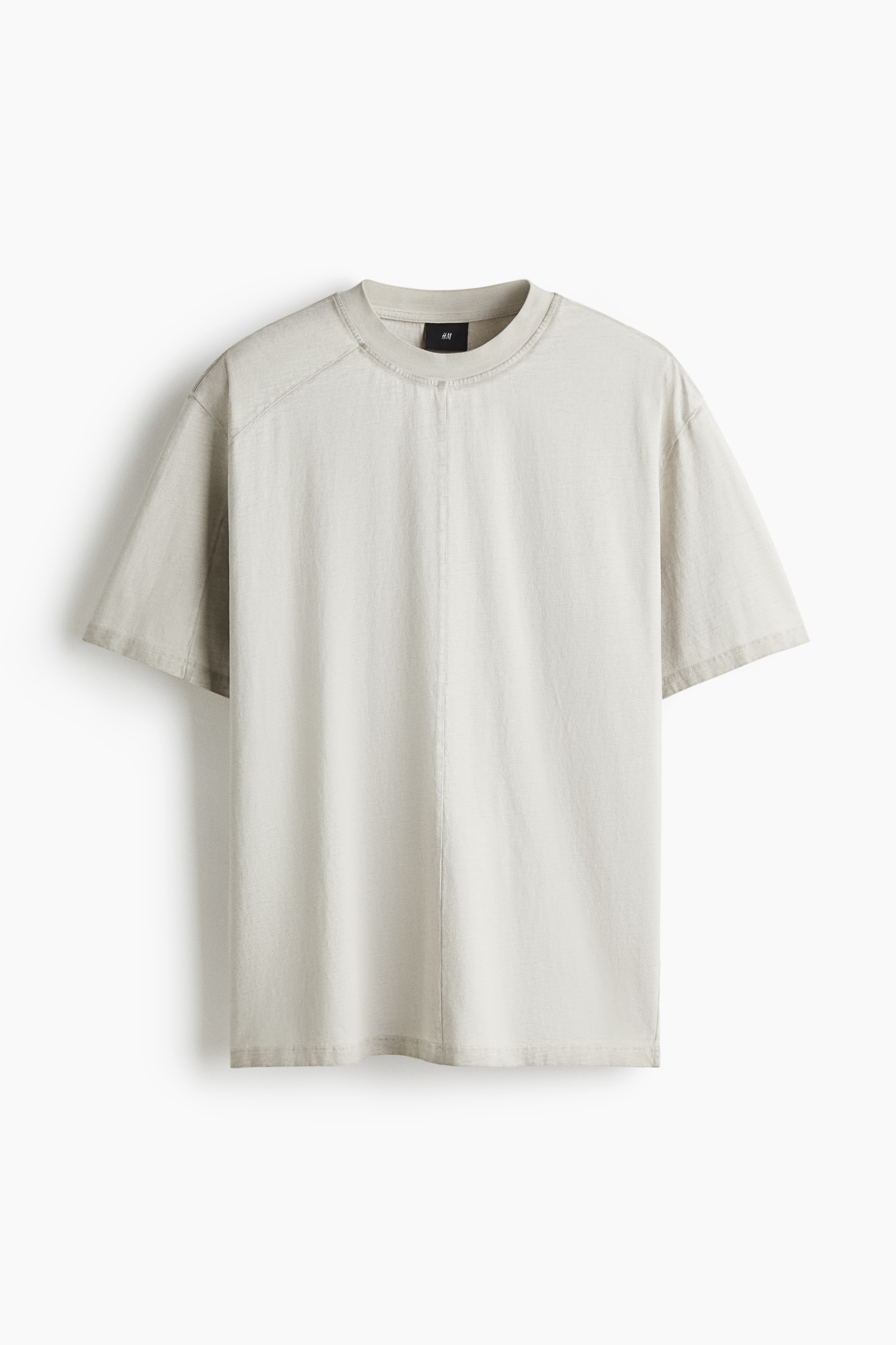 レギュラーフィット ウォッシュドTシャツ - ライトグレー/ダークグレー/ターコイズ