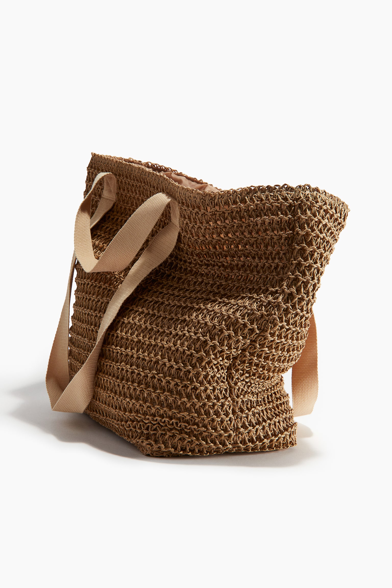 Straw Shopper - Dark beige - 3