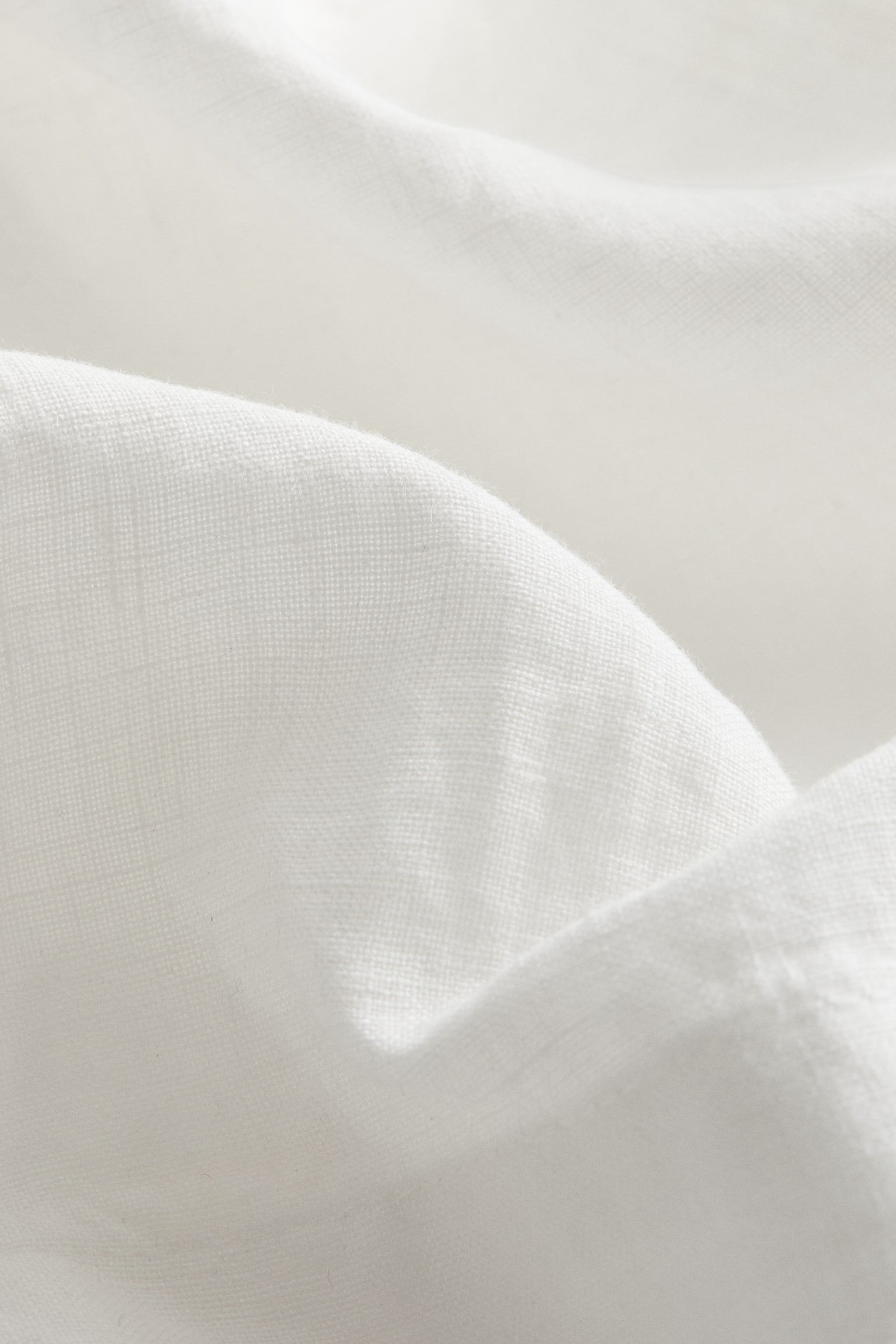 Dug i hør - Hvid/Beige - 4