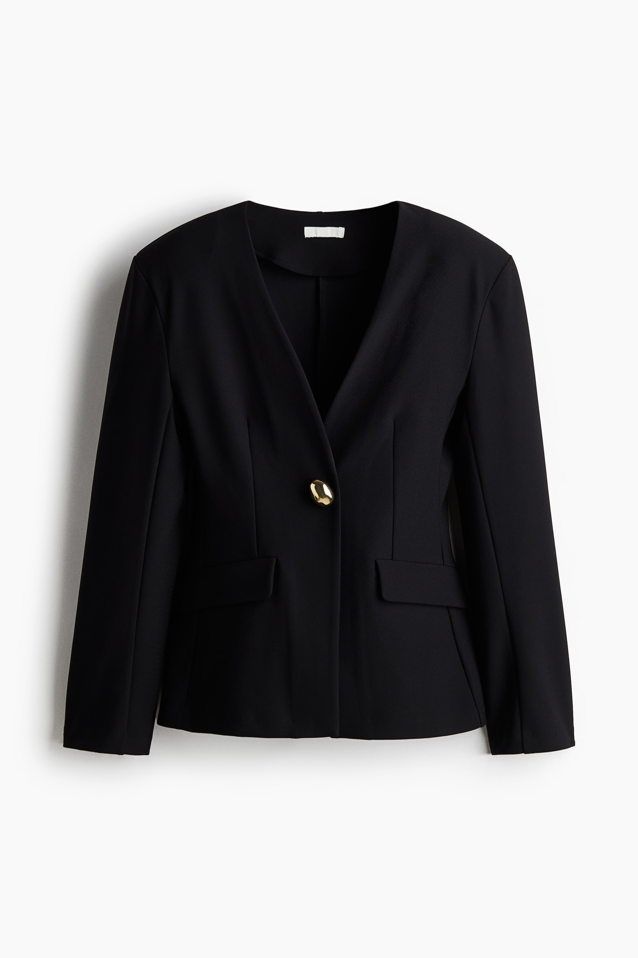 Ampliar la imagen: Blazer sin cuello - Negro - Ladies | H&M MX 1