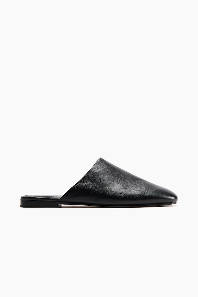 Leather mules - Black - 1