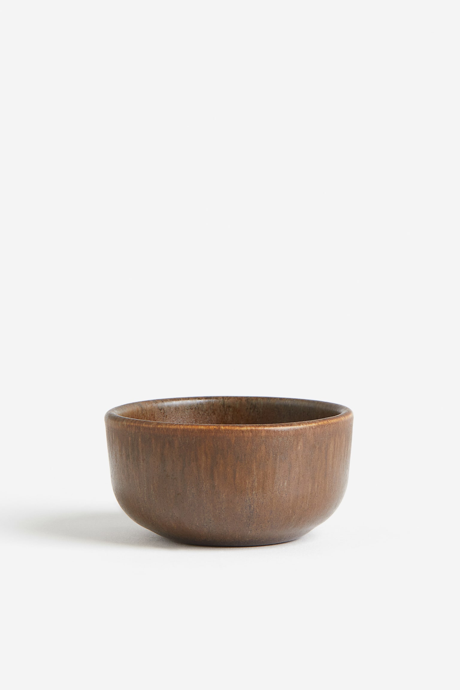 Mini stoneware bowl - Dark brown/Yellow - 1