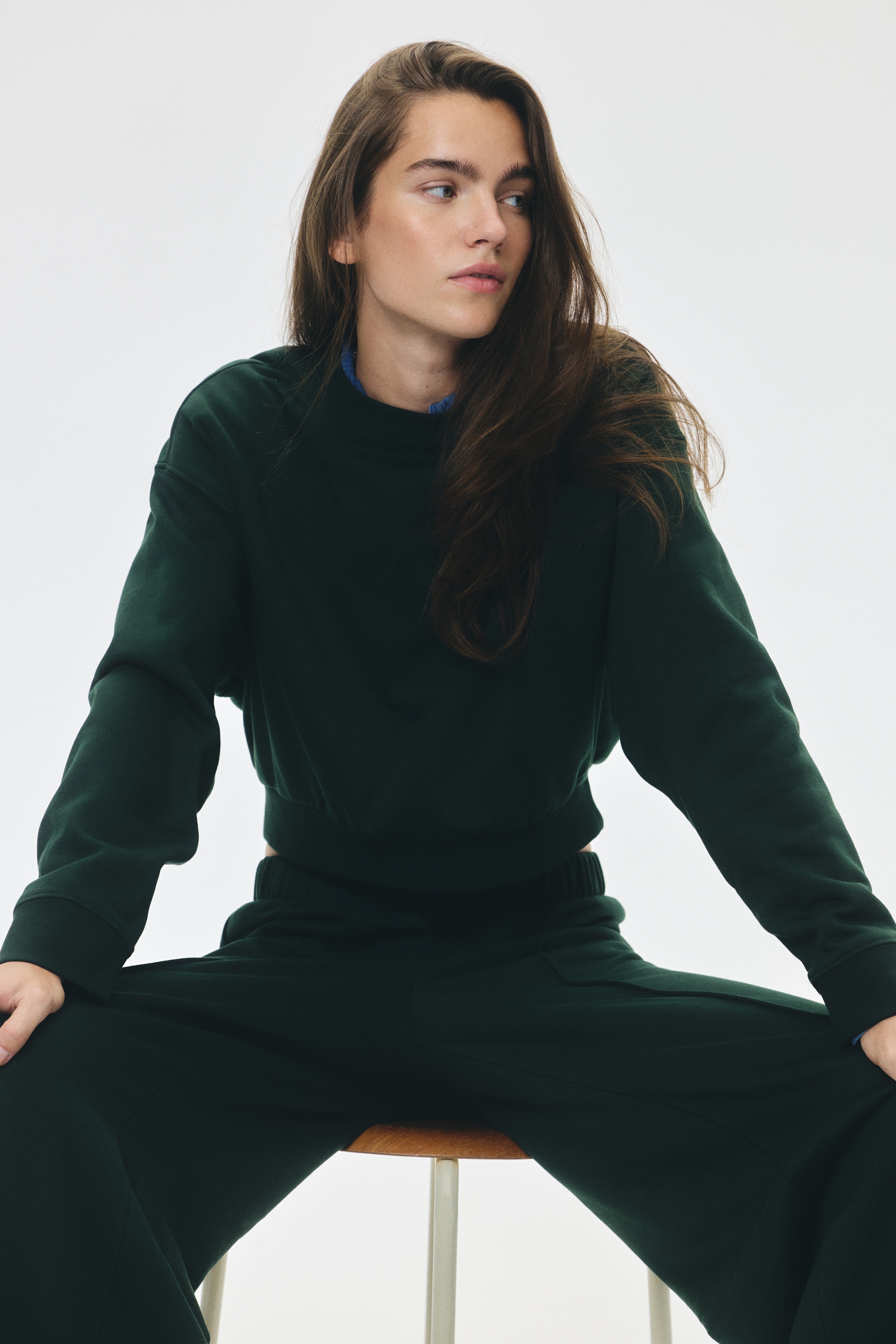 スウェット2アイテムセット - ダークブラウン - レディース | H&M JP
