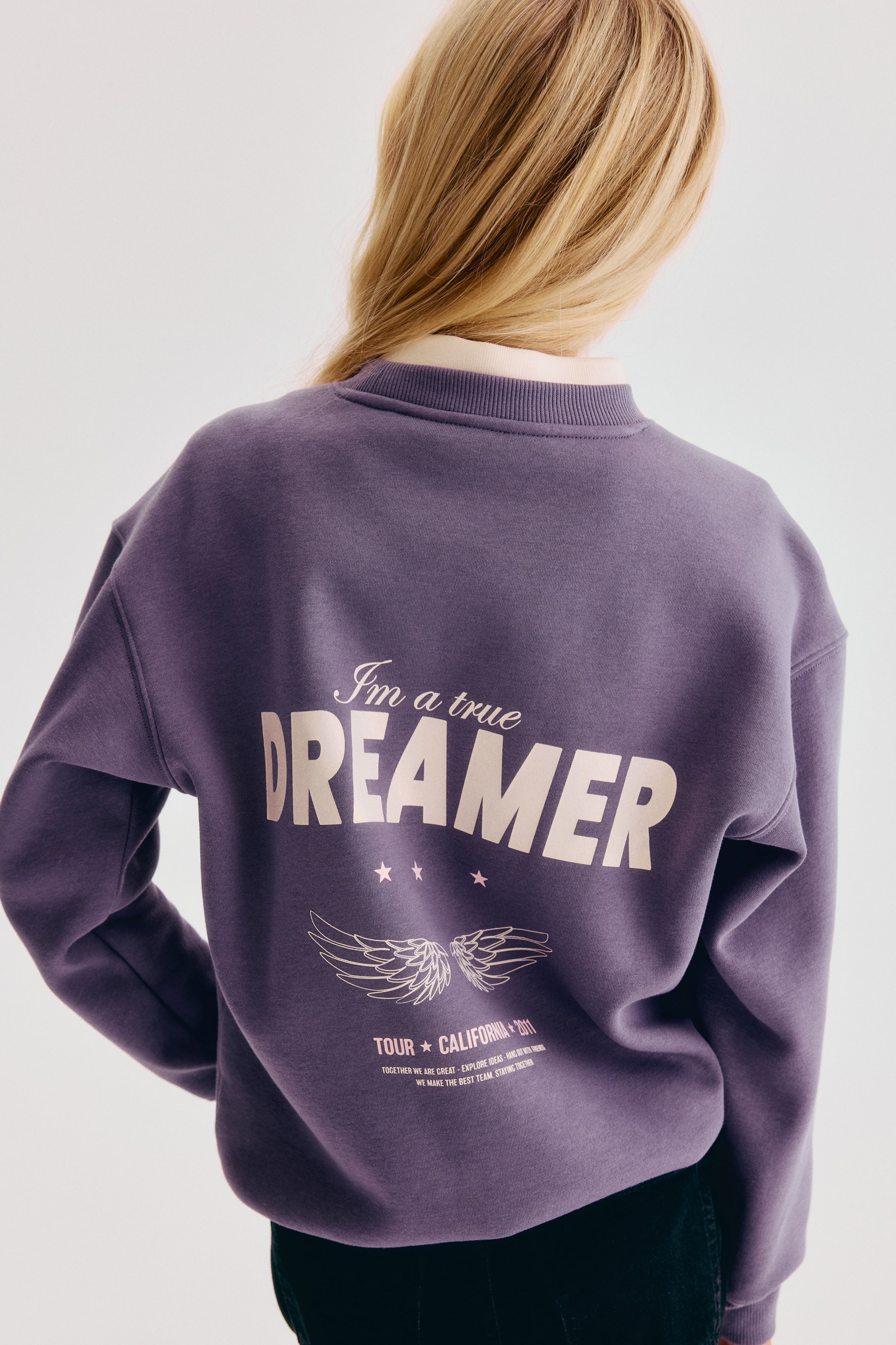 Loose-Fit Printed Sweatshirt