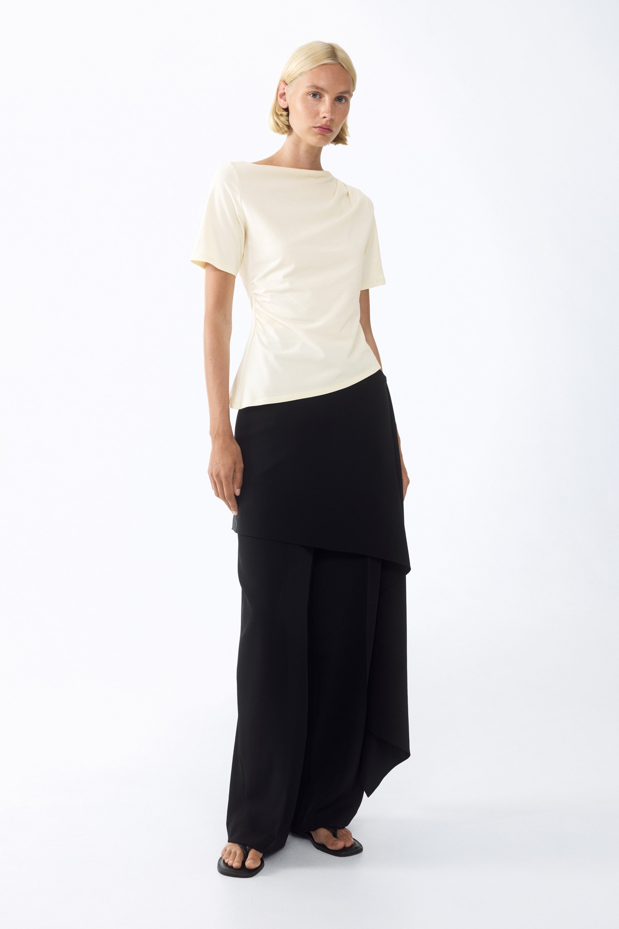 Женские топы H&M Draped Asymmetric Top — фото 5