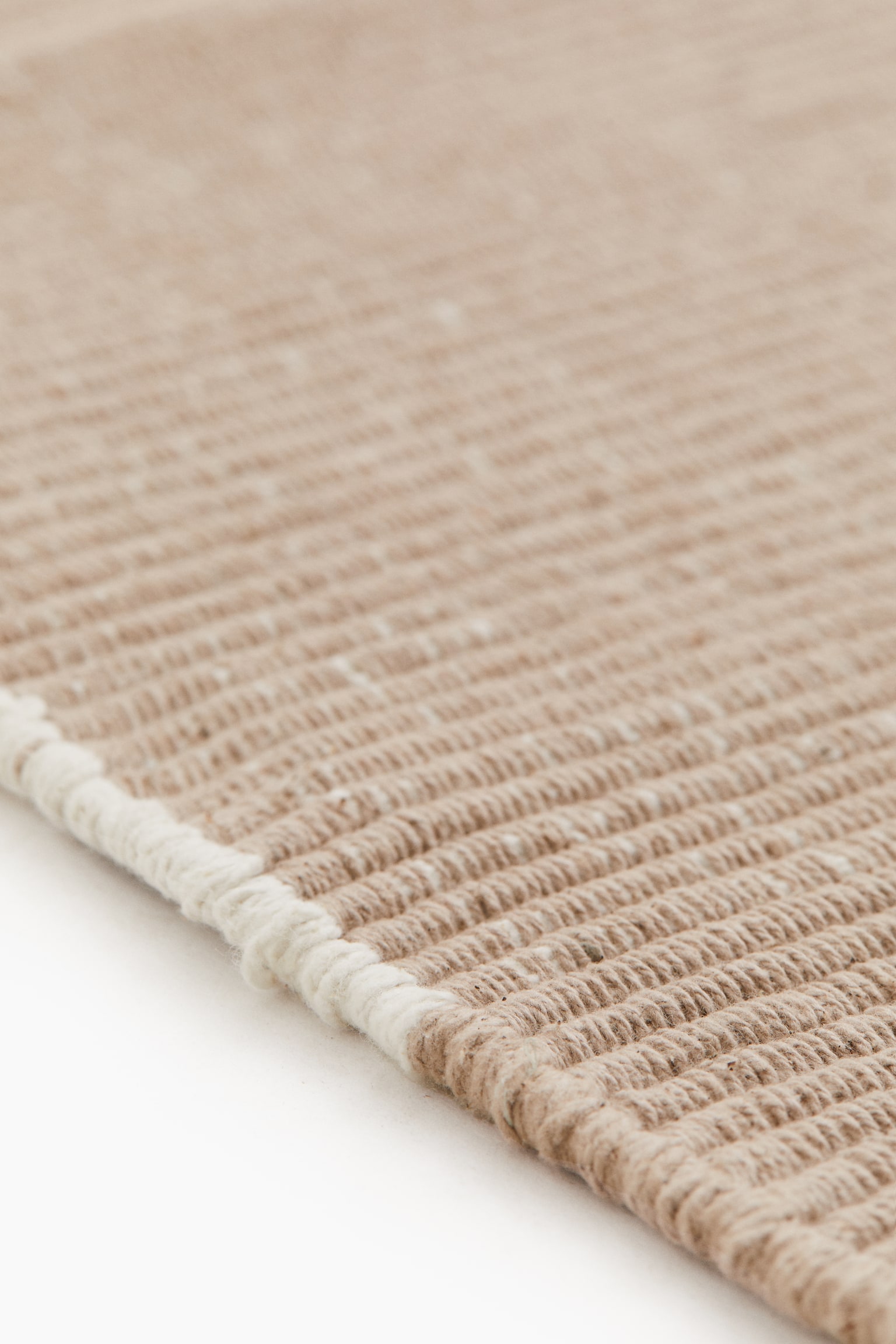 Checked flat weave rug - Beige/Light beige - 5