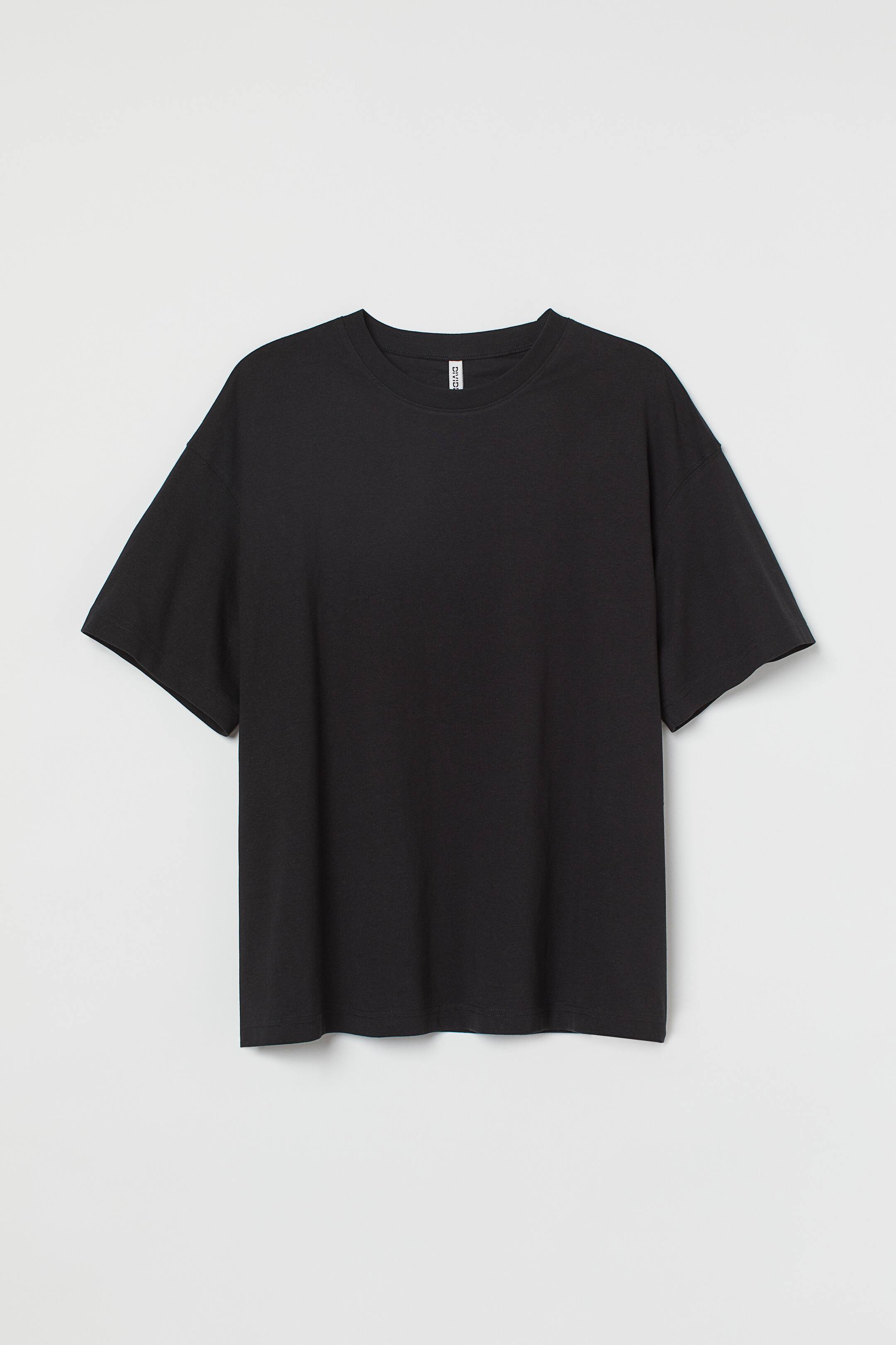 查看大圖: H&M+ 加大碼棉質T恤 - 黑色 - Ladies | H&M 1
