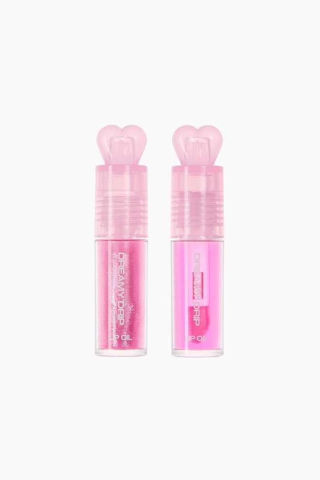 Dreaming of Hearts Lip Oil Duo - Pink/Bubblegum/Pink/Cherry - 1